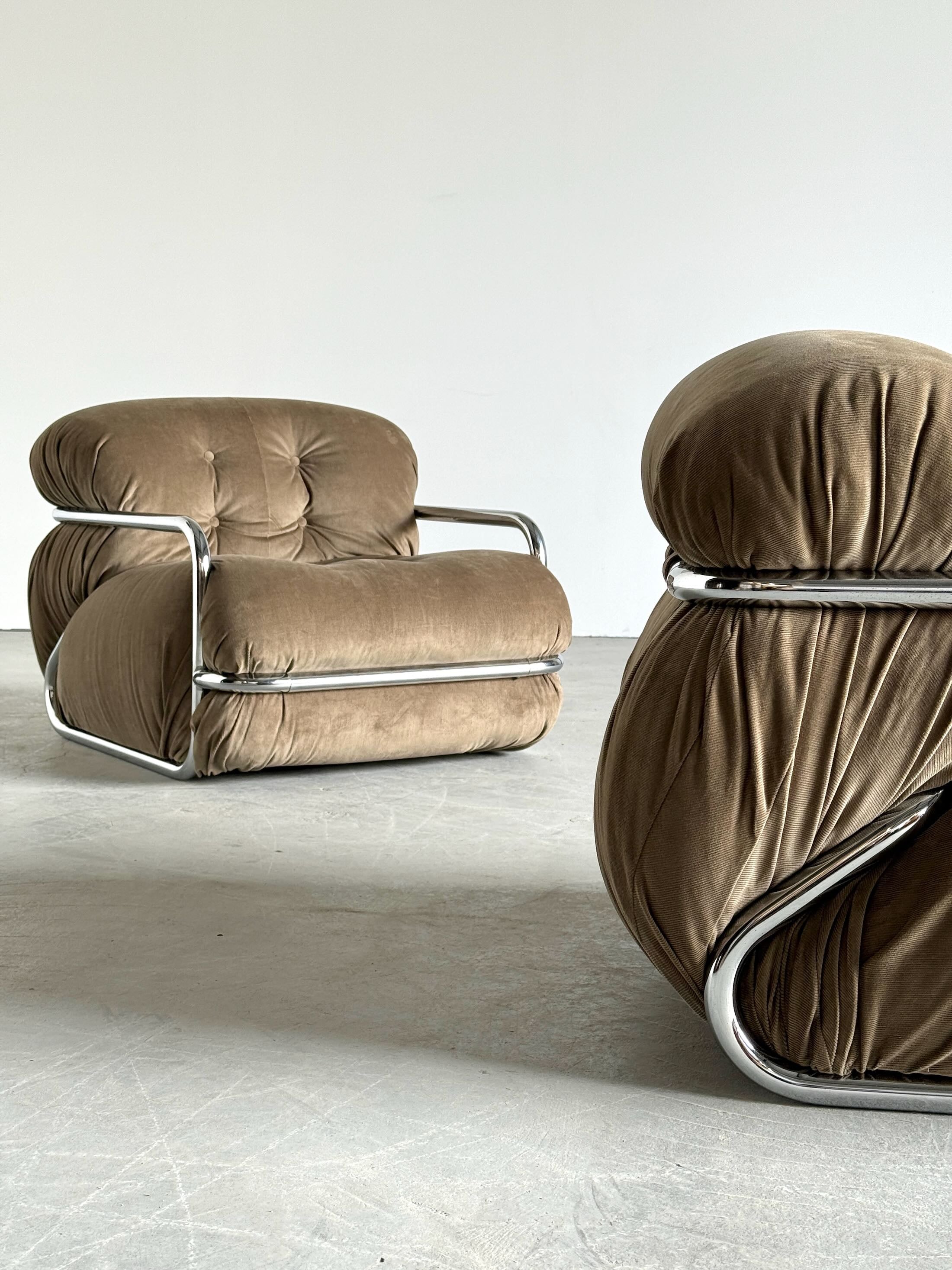 Vintage Italian Armchairs by Mario Sabot