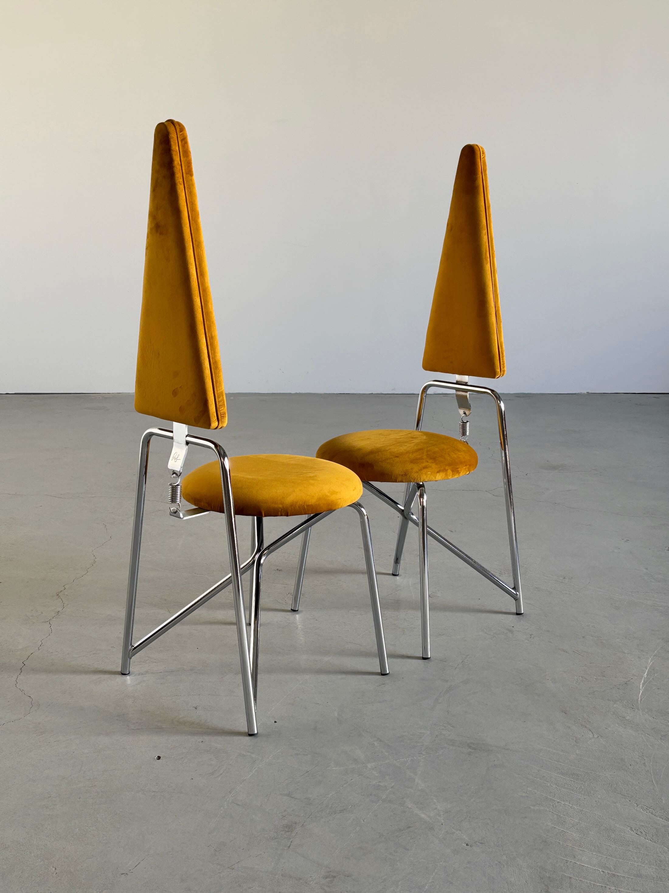 Geometric Dining Chairs by Rach Finazzi