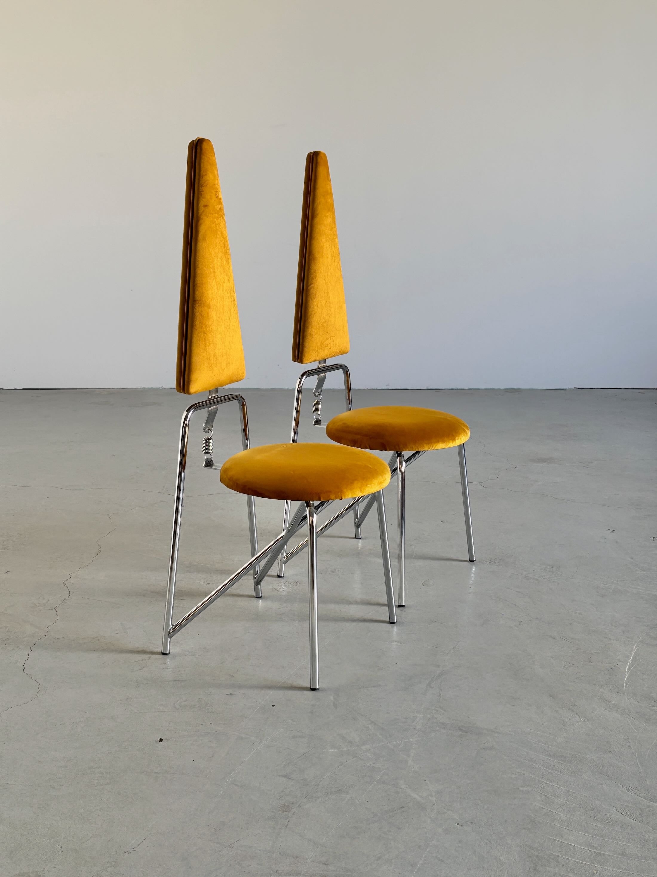 Geometric Dining Chairs by Rach Finazzi
