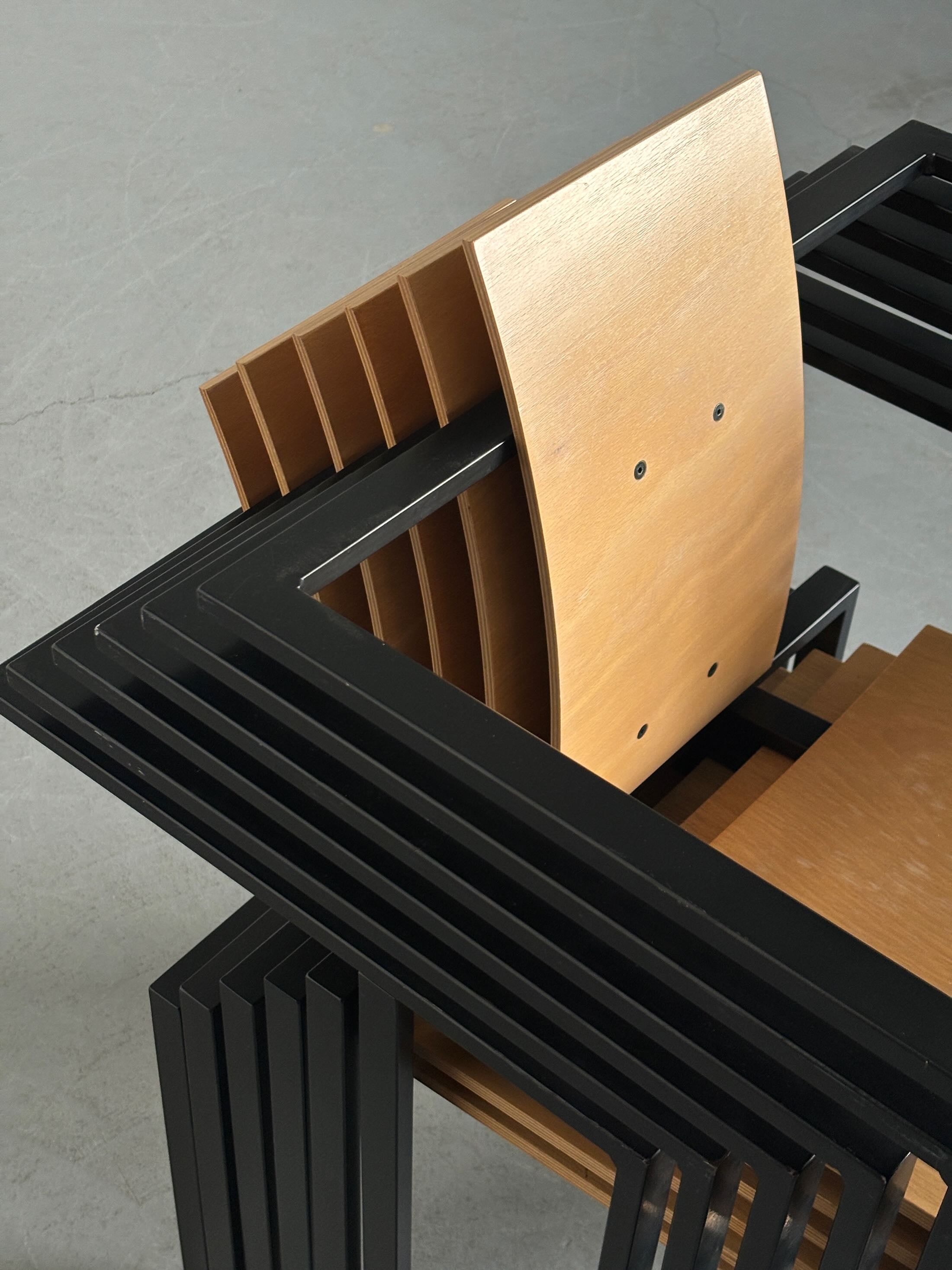 Geometrical Chairs by Karl Friedrich Förster for KFF
