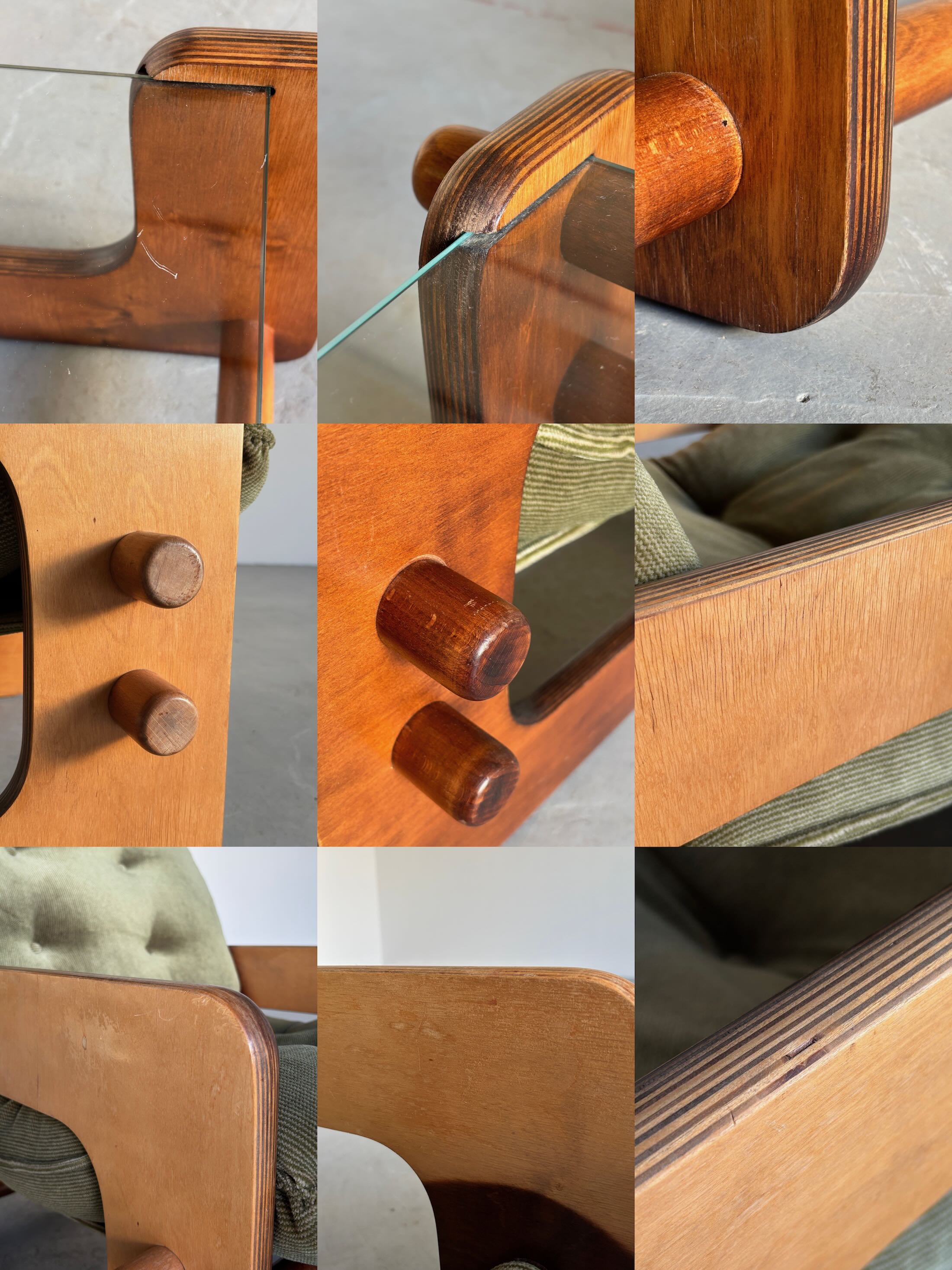 Cantilever Sling Lounge Chairs