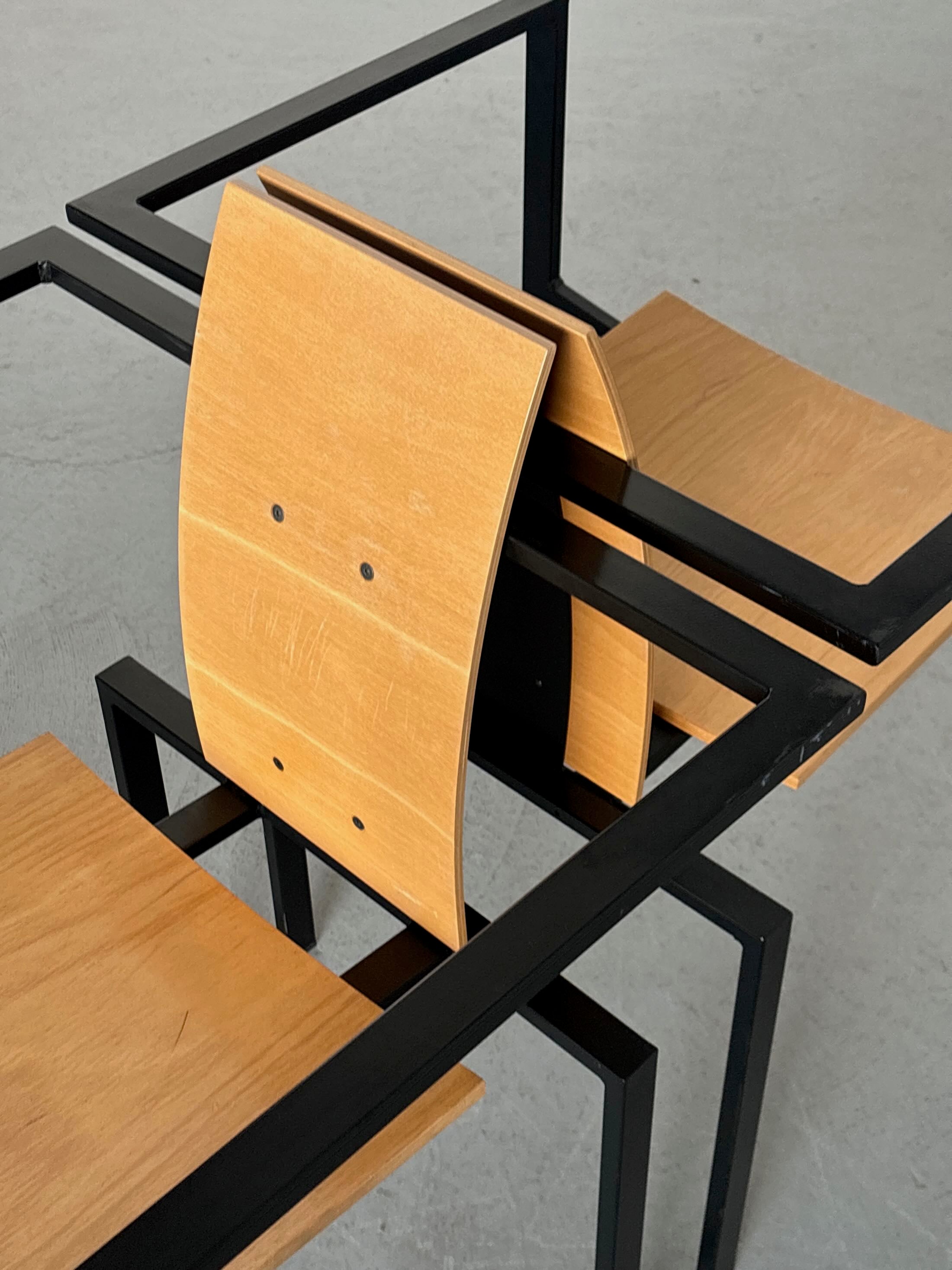 Geometrical Chairs by Karl Friedrich Förster for KFF