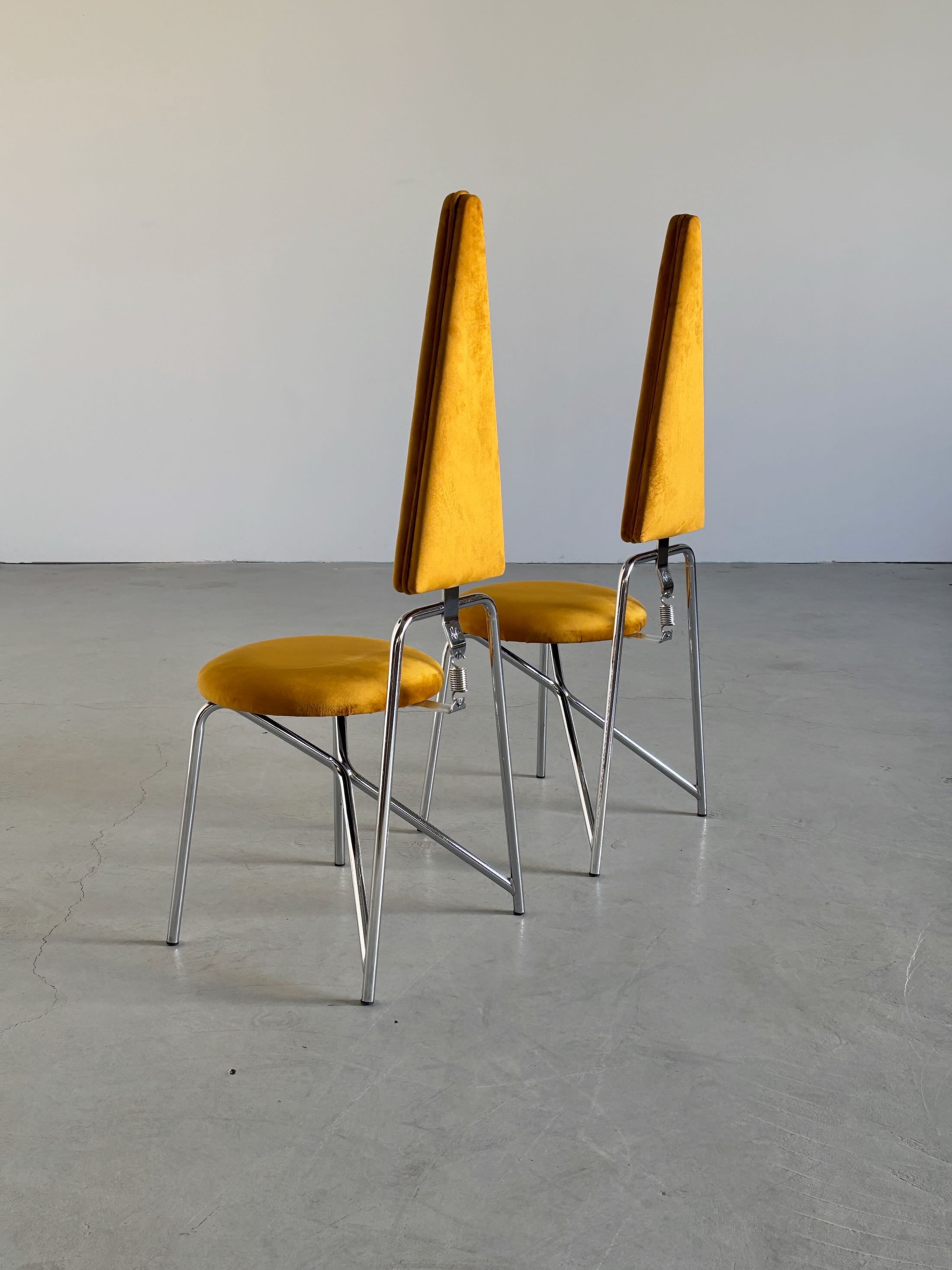Geometric Dining Chairs by Rach Finazzi