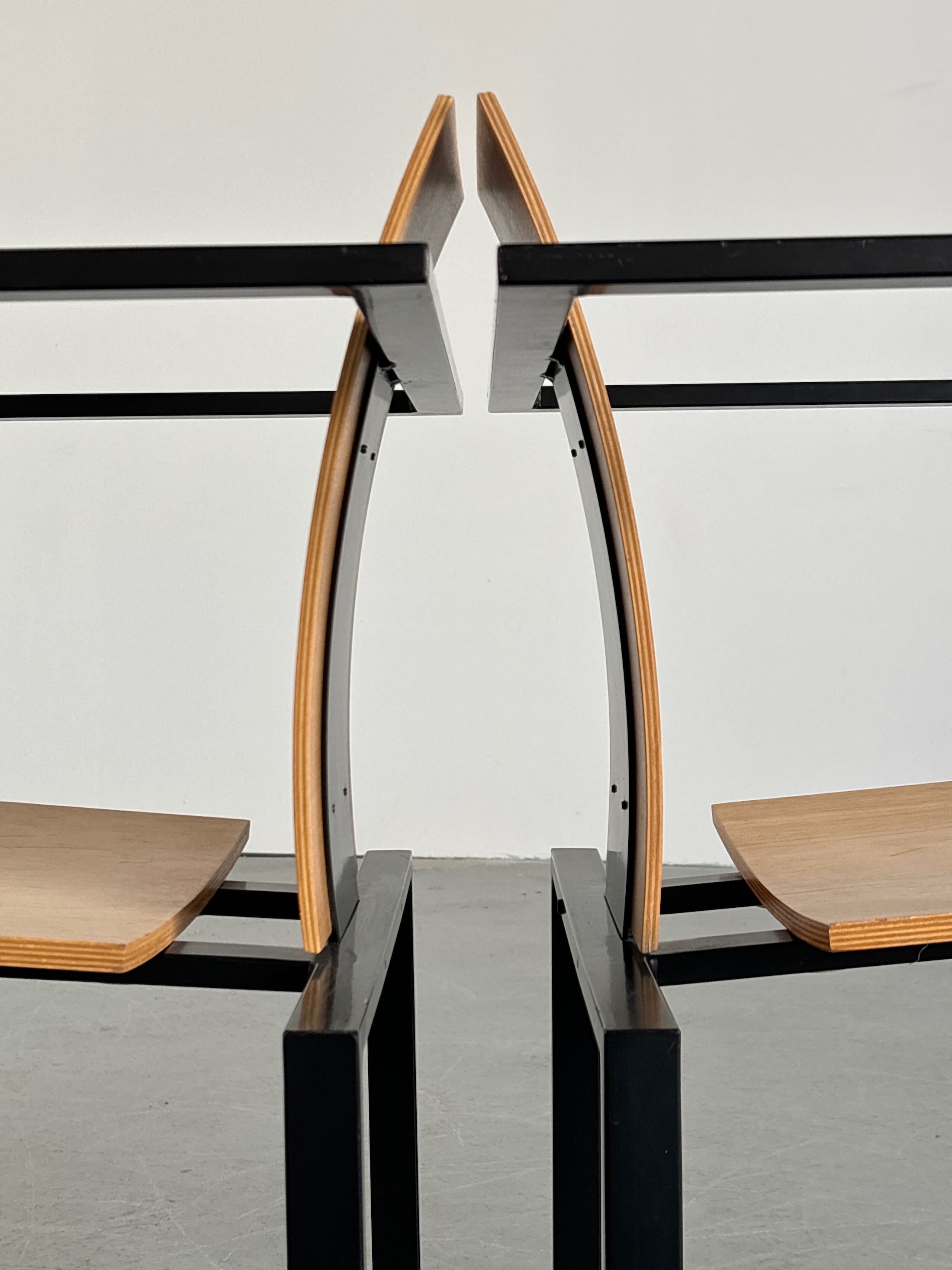 Geometrical Chairs by Karl Friedrich Förster for KFF