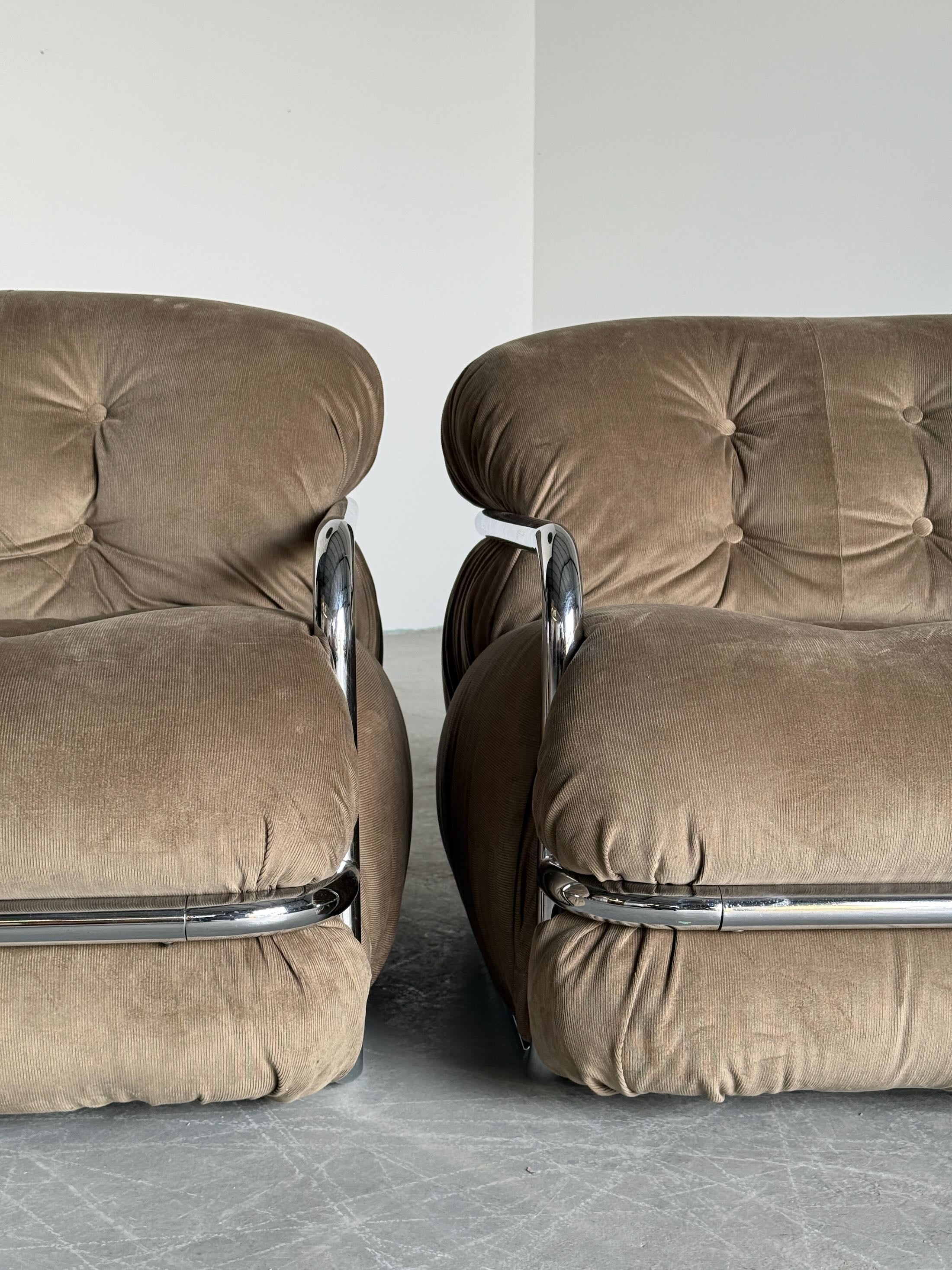 Vintage Italian Armchairs by Mario Sabot