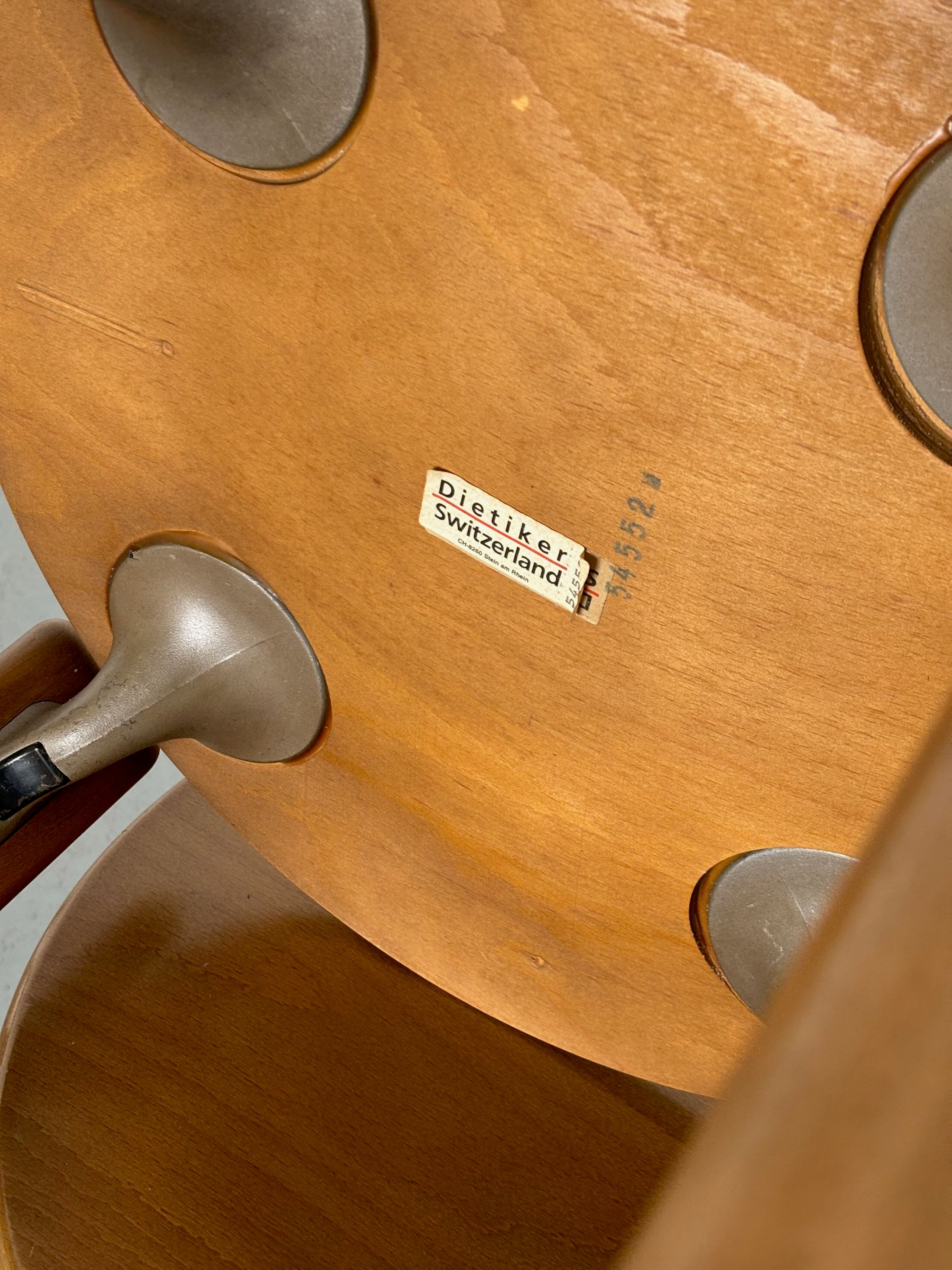 Bruno Rey Dining Chairs for Dietiker