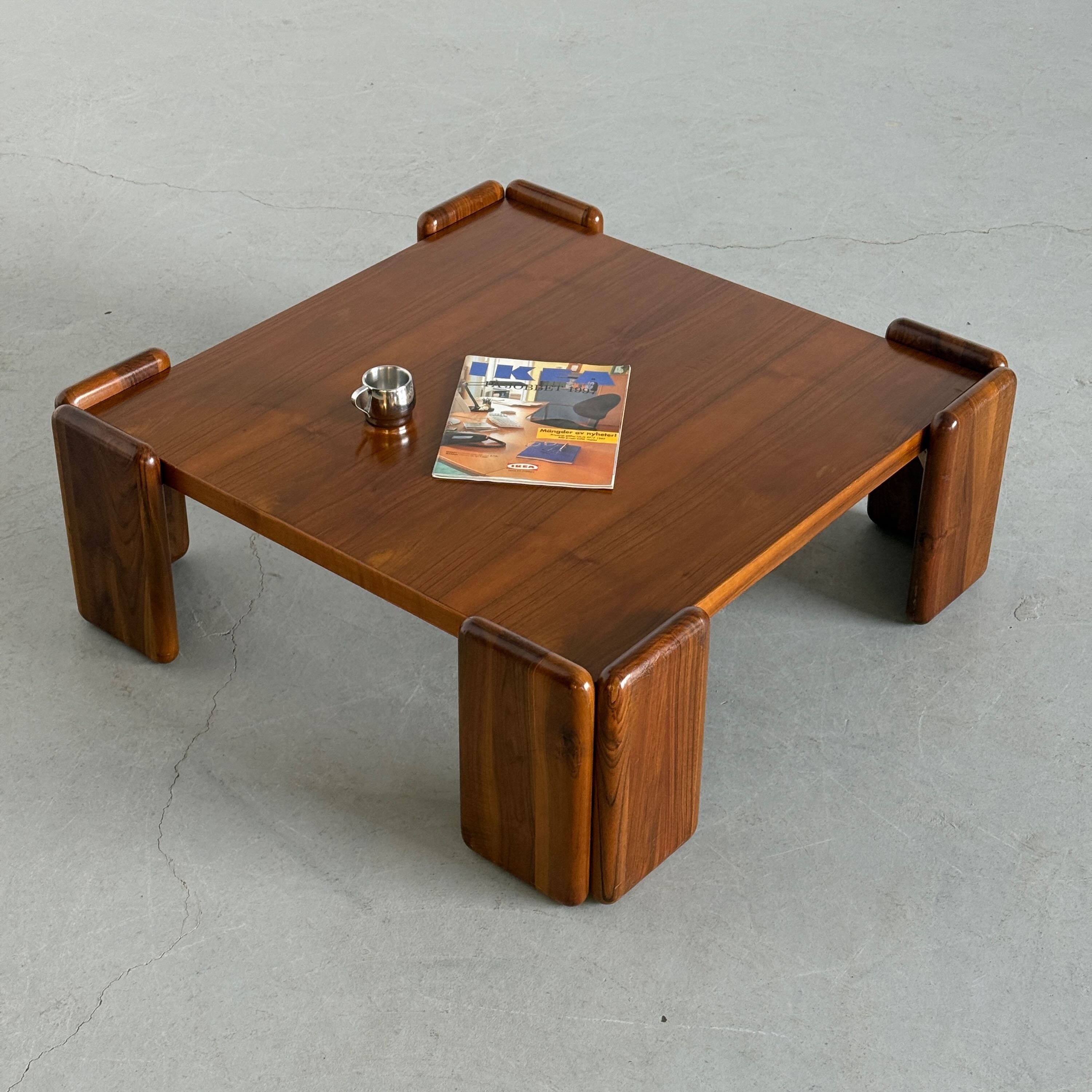 Walnut Coffee Table by Mario Marenco for Mobilgirgi