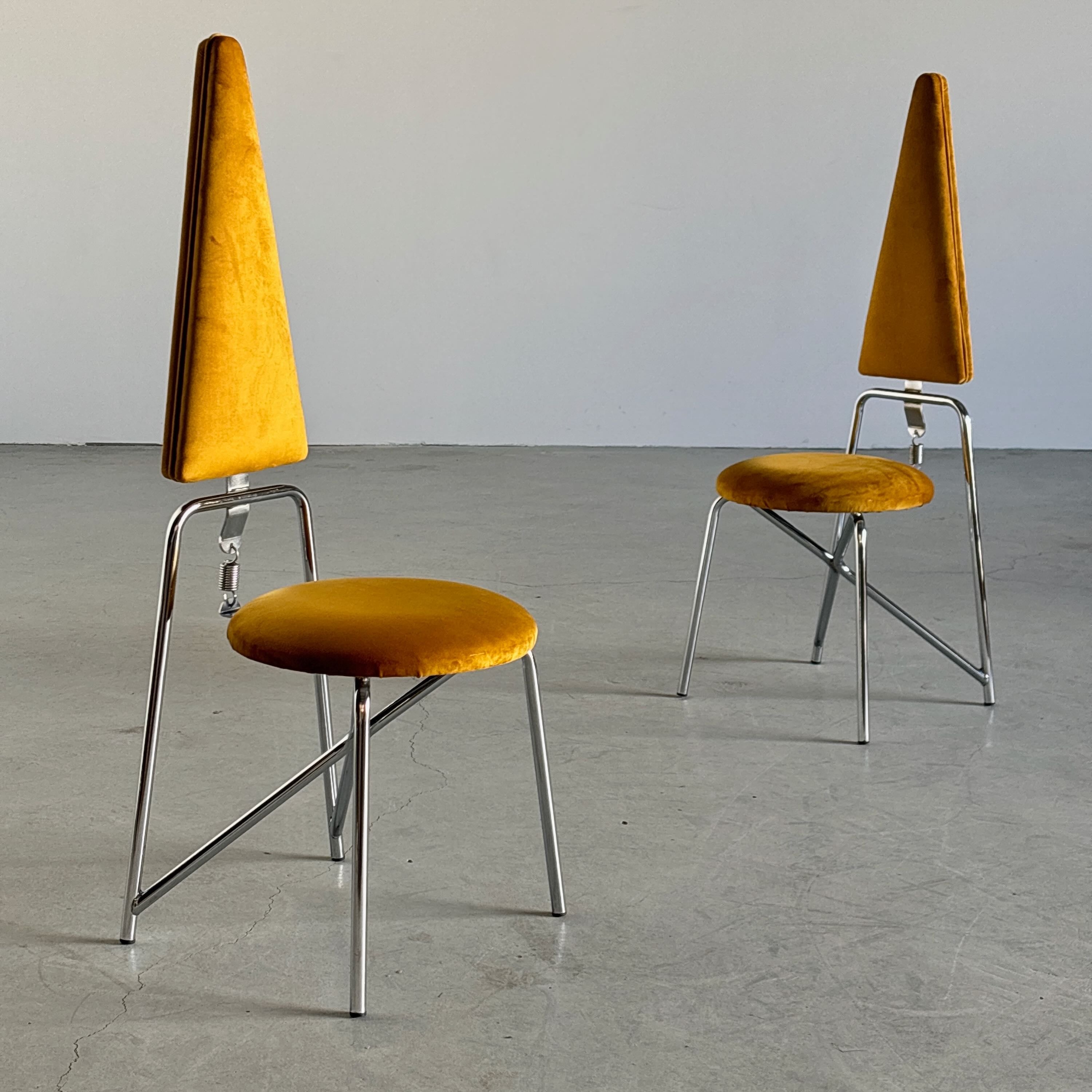 Geometric Dining Chairs by Rach Finazzi