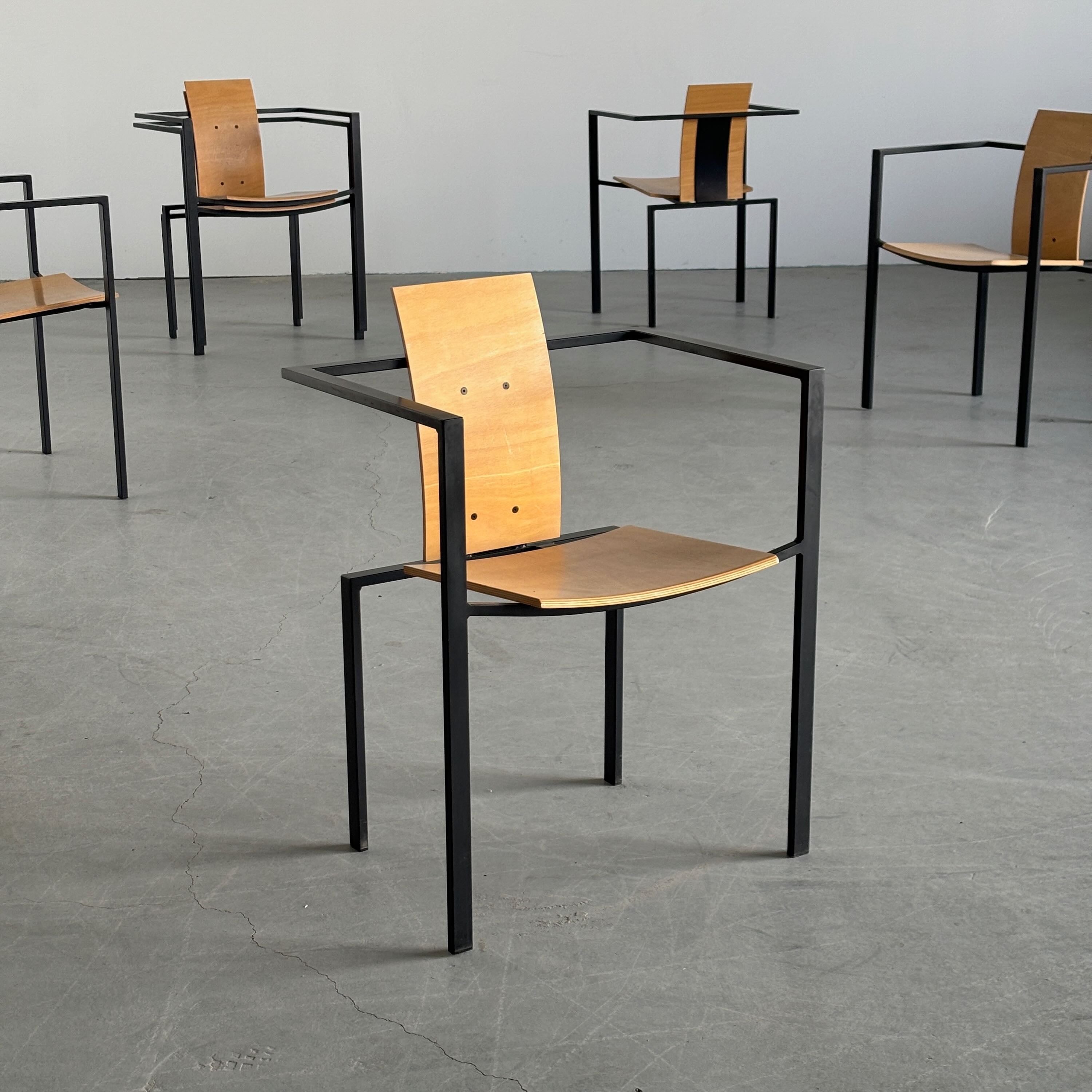 Geometrical Chairs by Karl Friedrich Förster for KFF