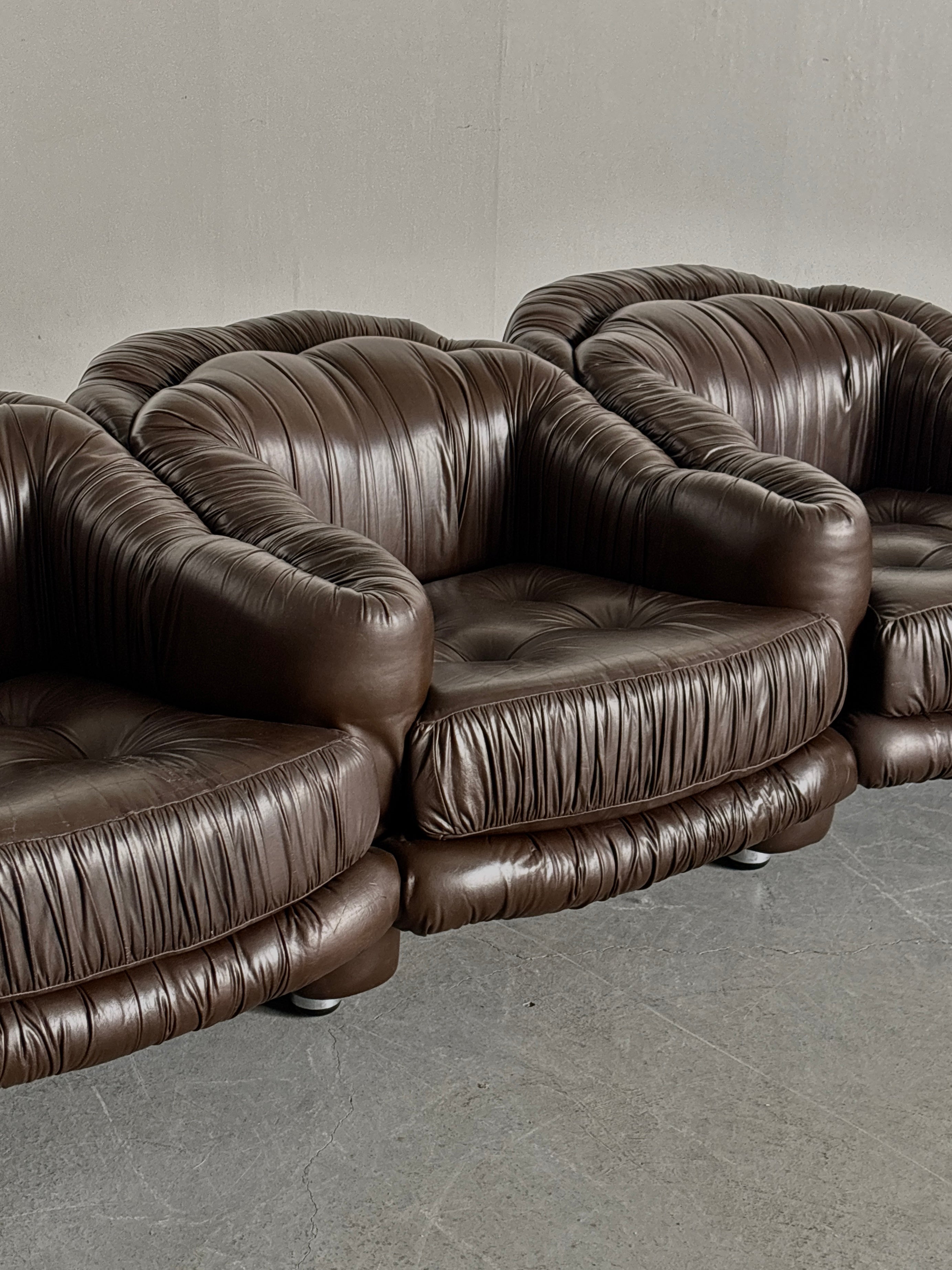 Three-Seater Sofa by Axel Di Pietrobon, 1970s Italy