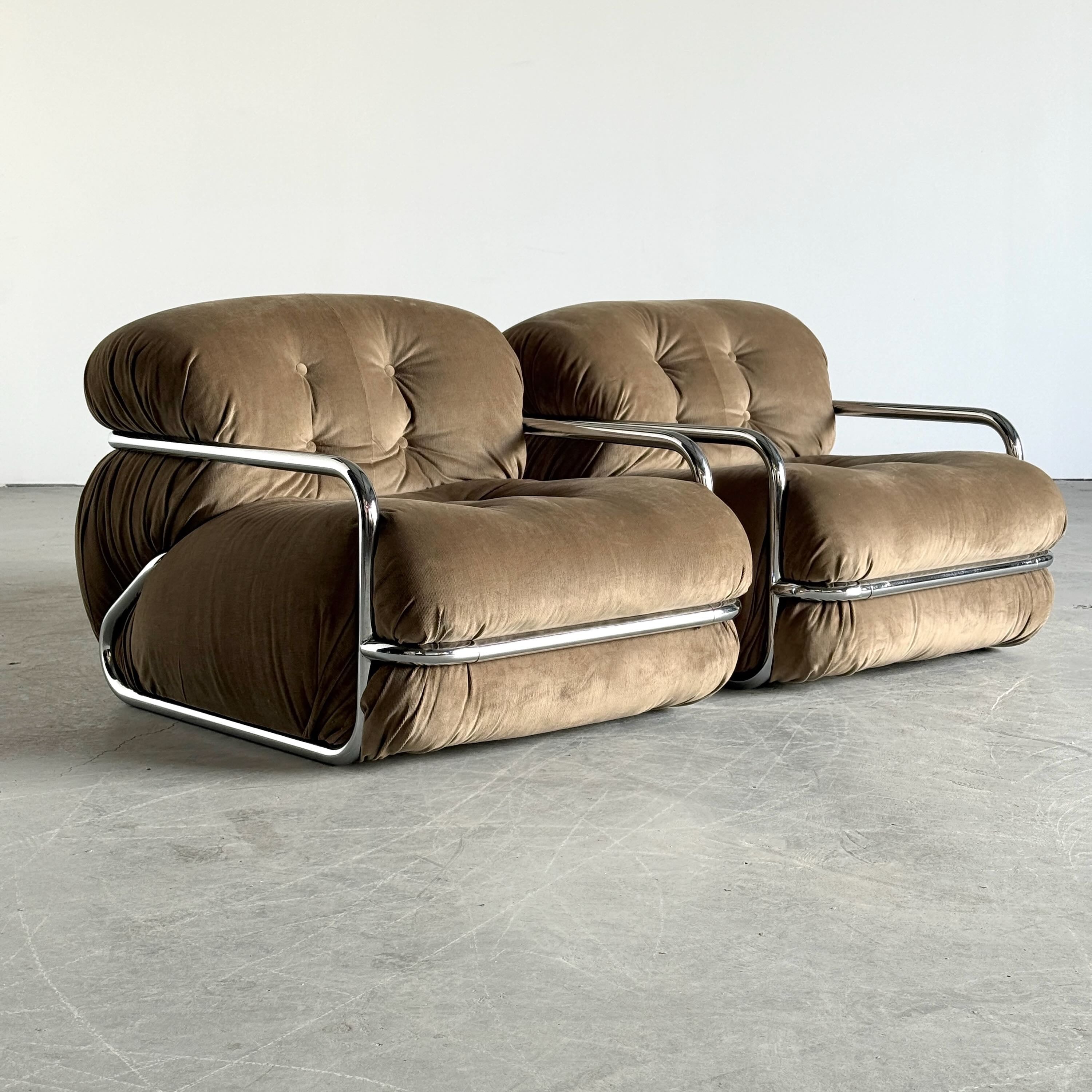 Vintage Italian Armchairs by Mario Sabot