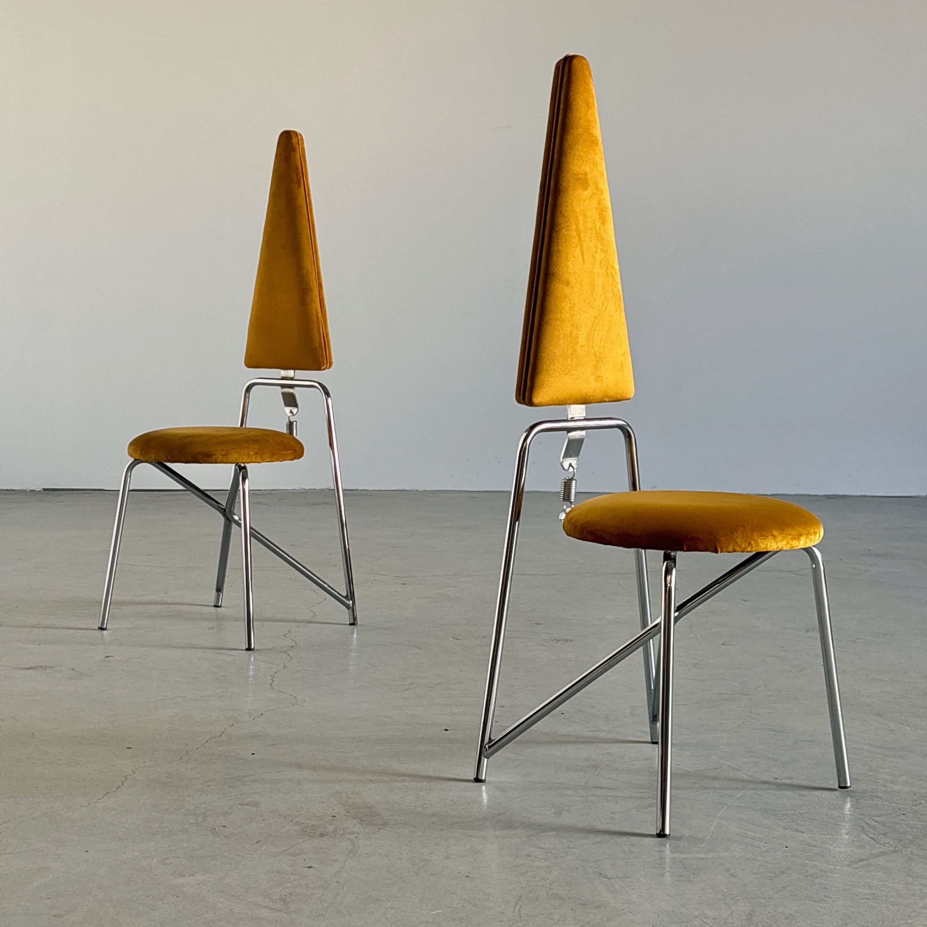 Geometric Dining Chairs by Rach Finazzi