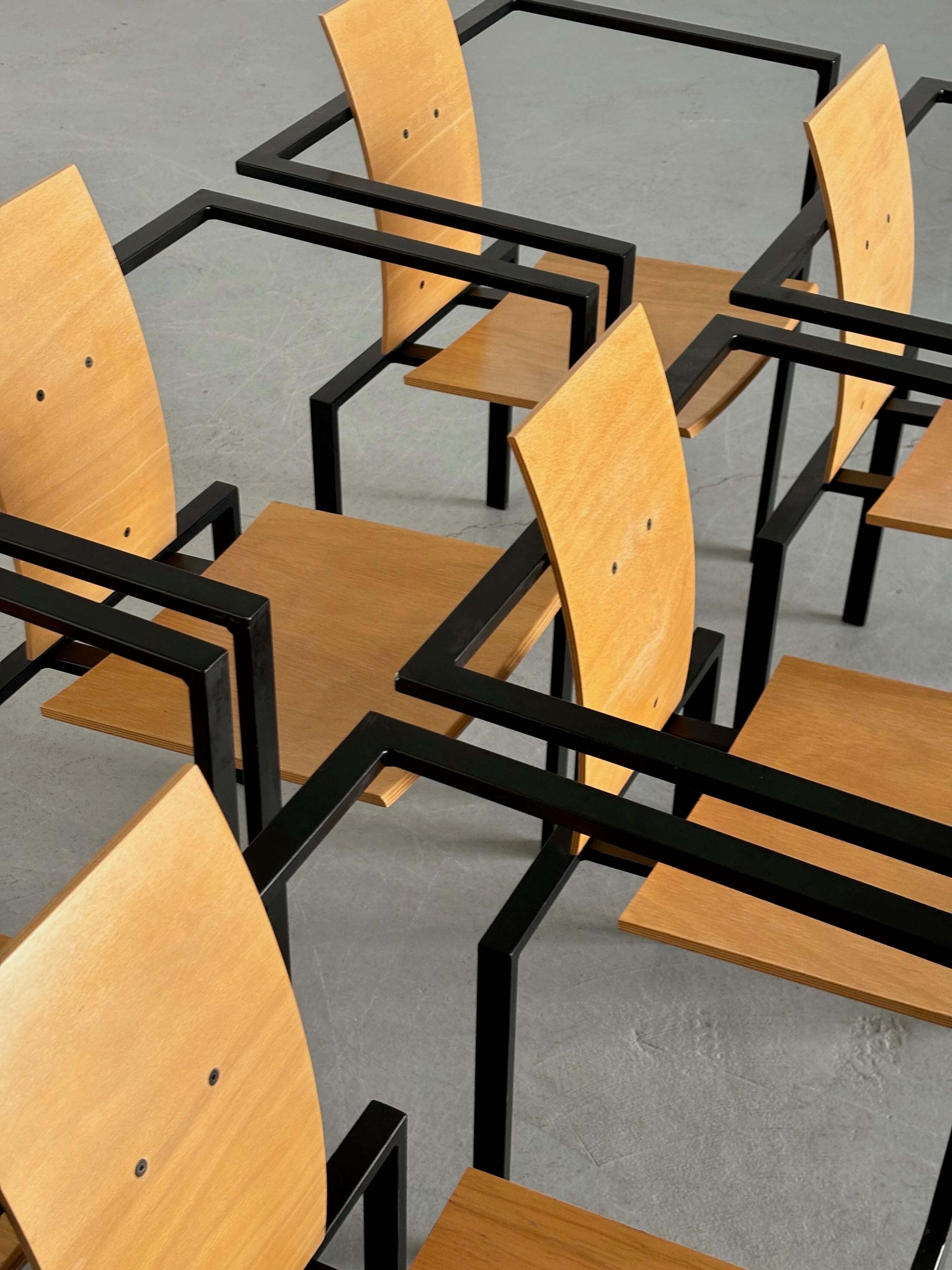 Geometrical Chairs by Karl Friedrich Förster for KFF