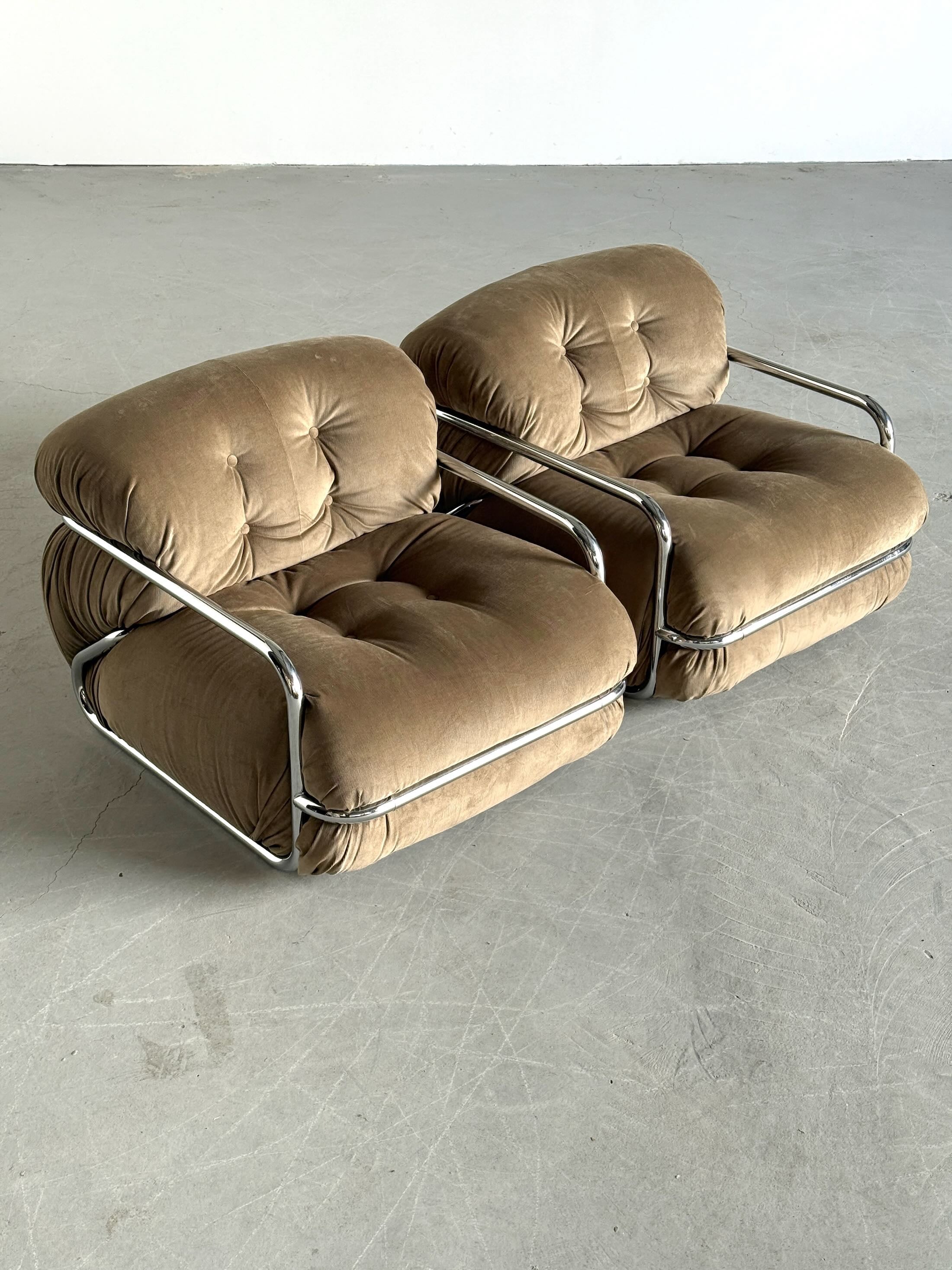 Vintage Italian Armchairs by Mario Sabot
