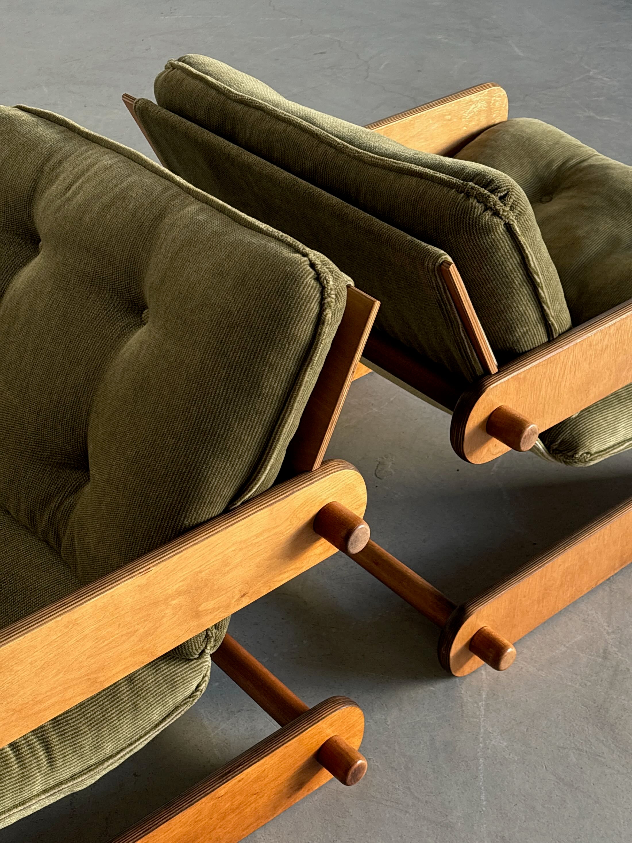 Cantilever Sling Lounge Chairs