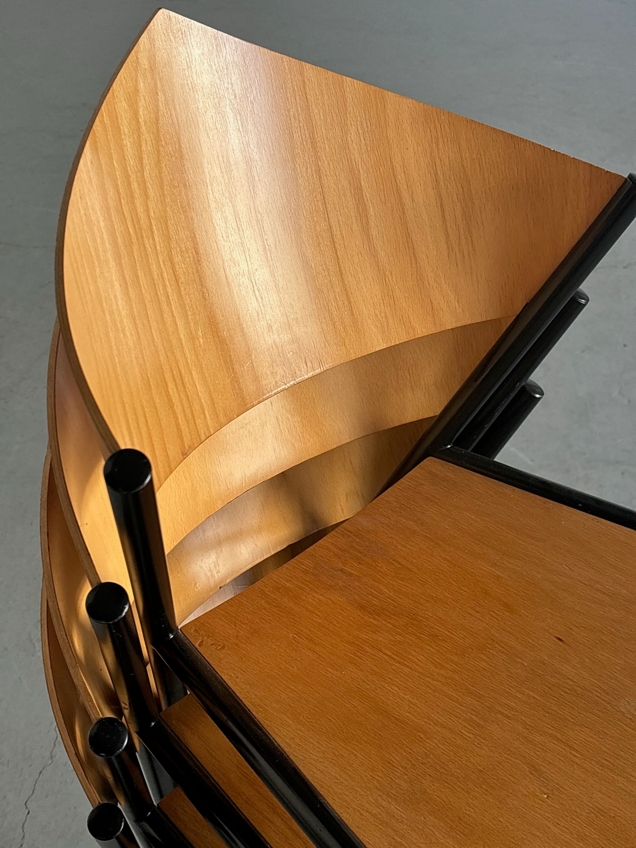 Metal Framed Plywood ‘D-Tec’ Chairs