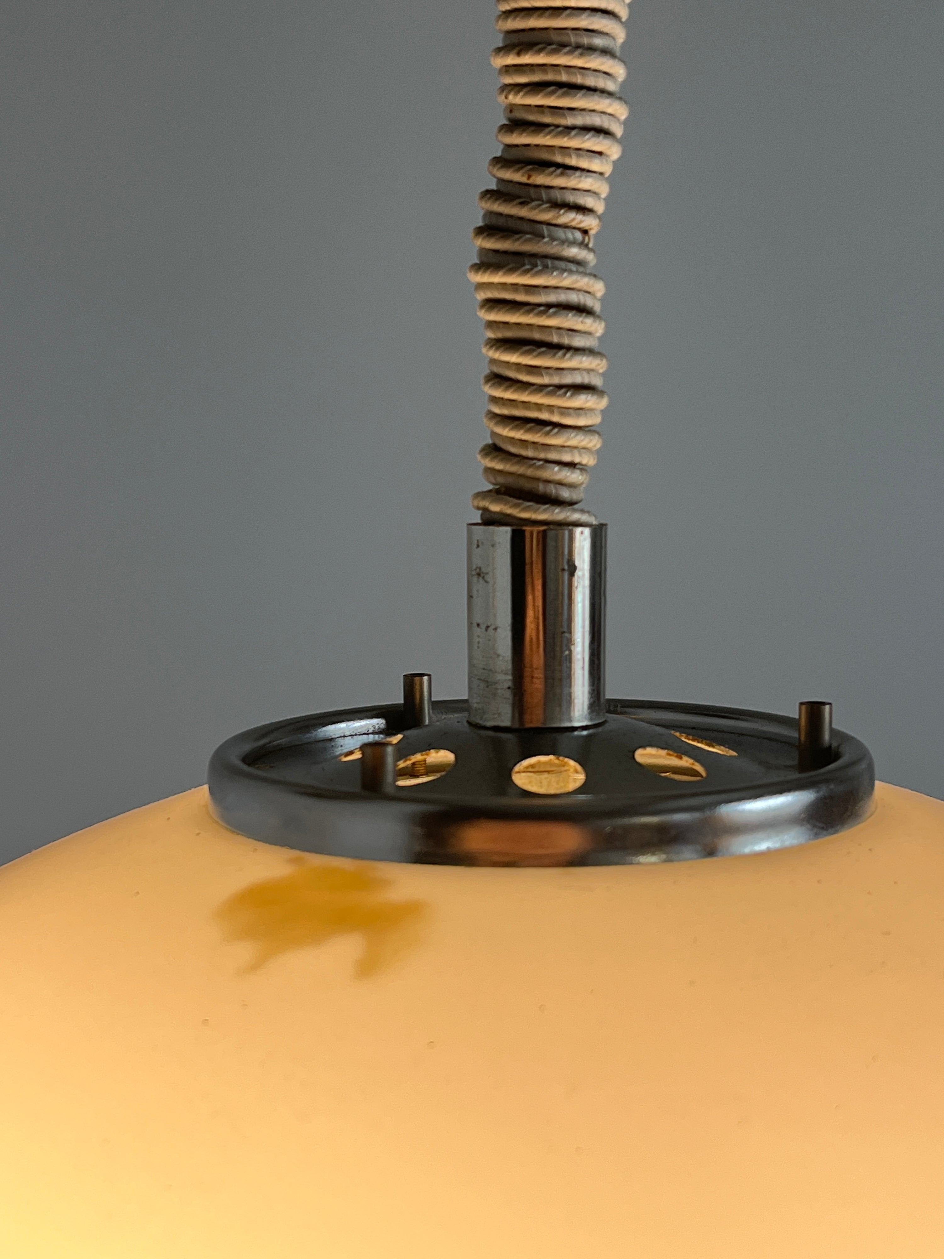 White ‘Burgos’ Pendant Lamp by Meblo for Harvey Guzzini