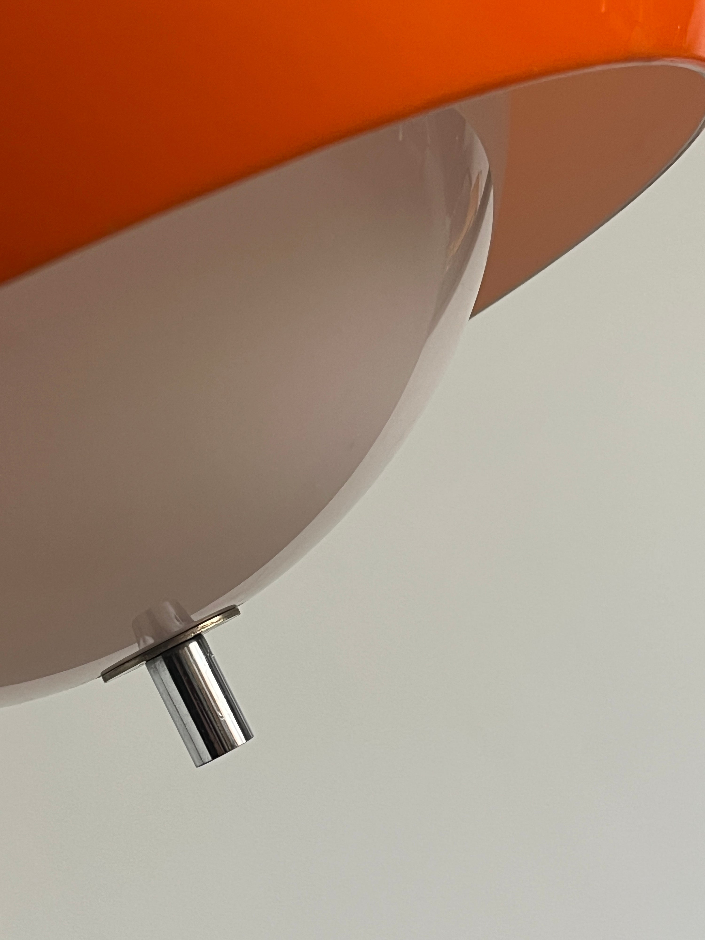 Orange ‘Burgos’ Pendant Lamp by Meblo for Harvey Guzzini