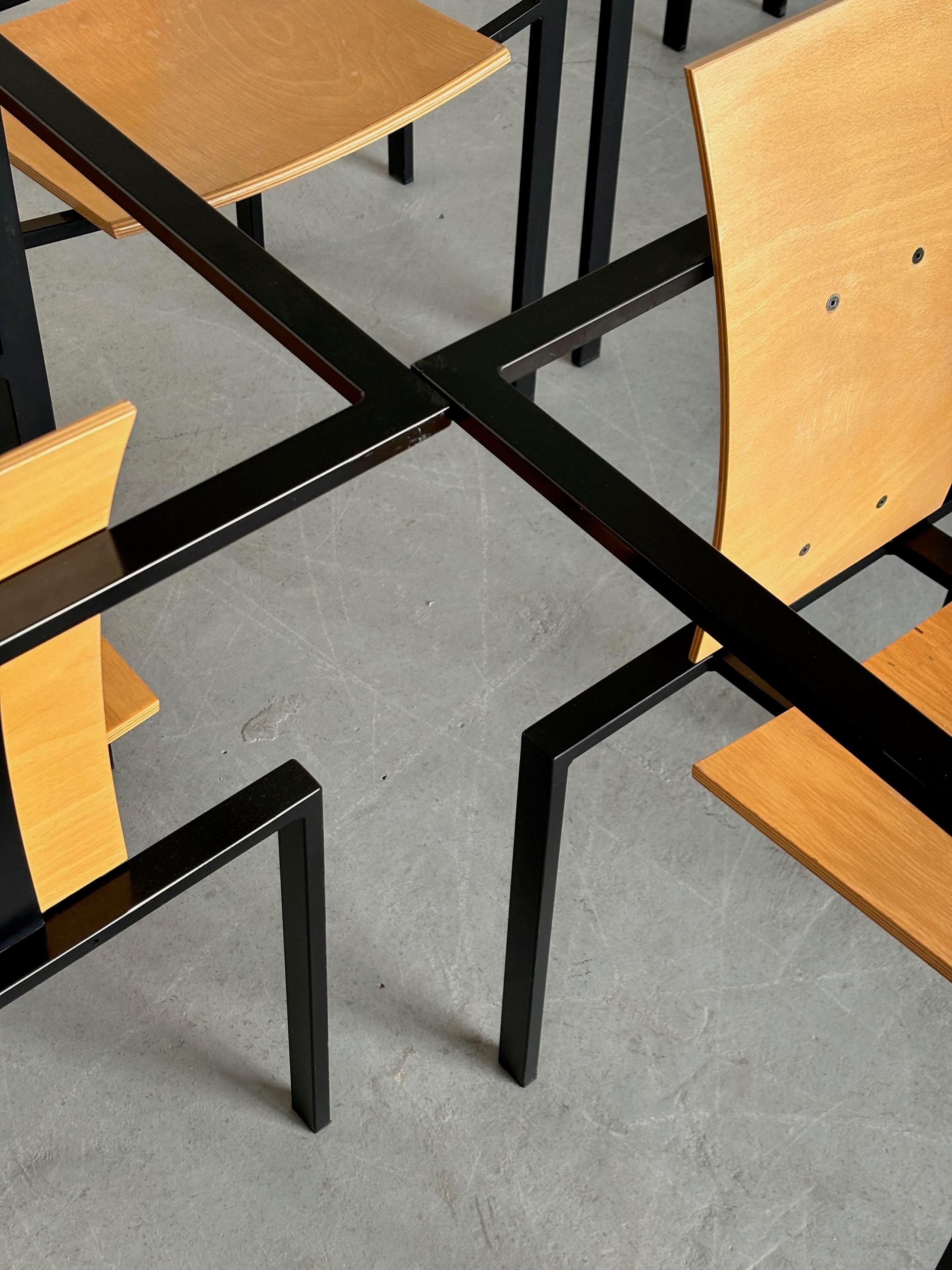 Geometrical Chairs by Karl Friedrich Förster for KFF