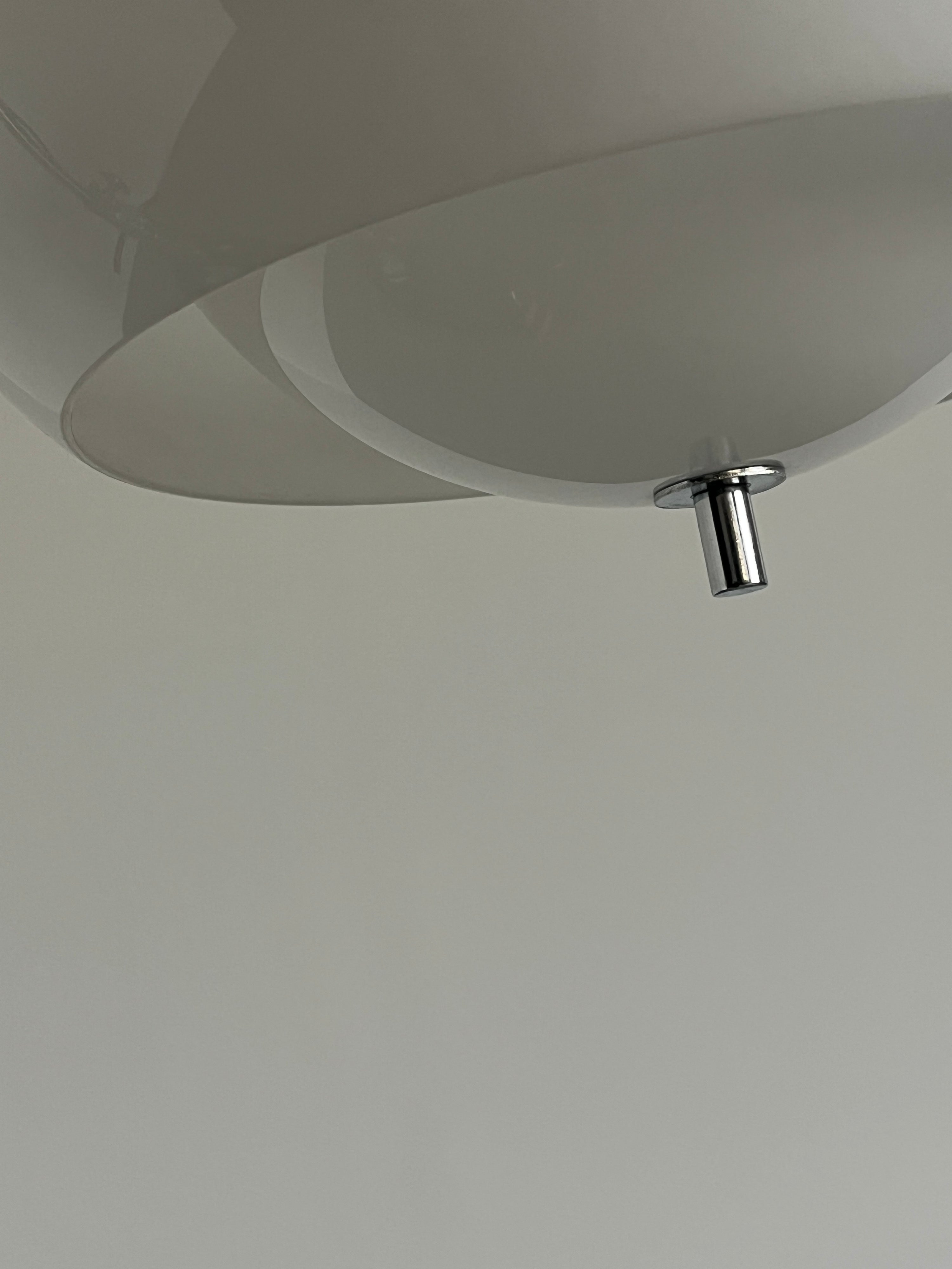 White ‘Burgos’ Pendant Lamp by Meblo for Harvey Guzzini