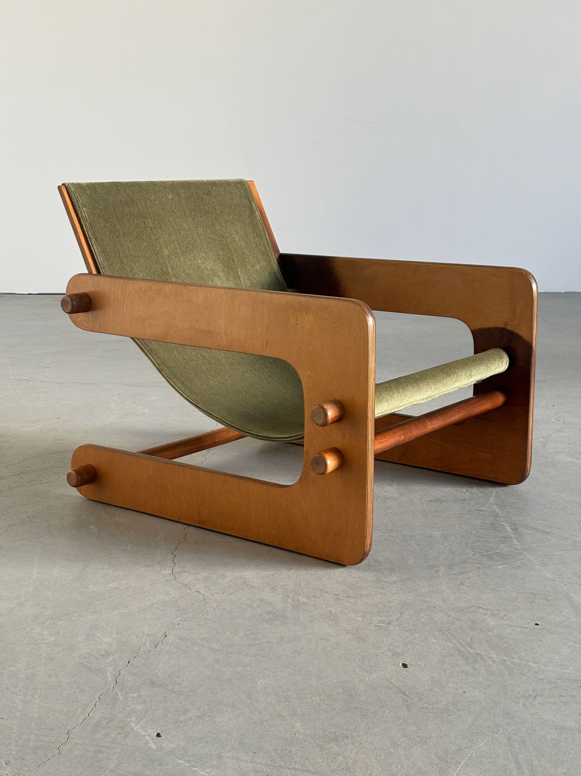 Cantilever Sling Lounge Chairs