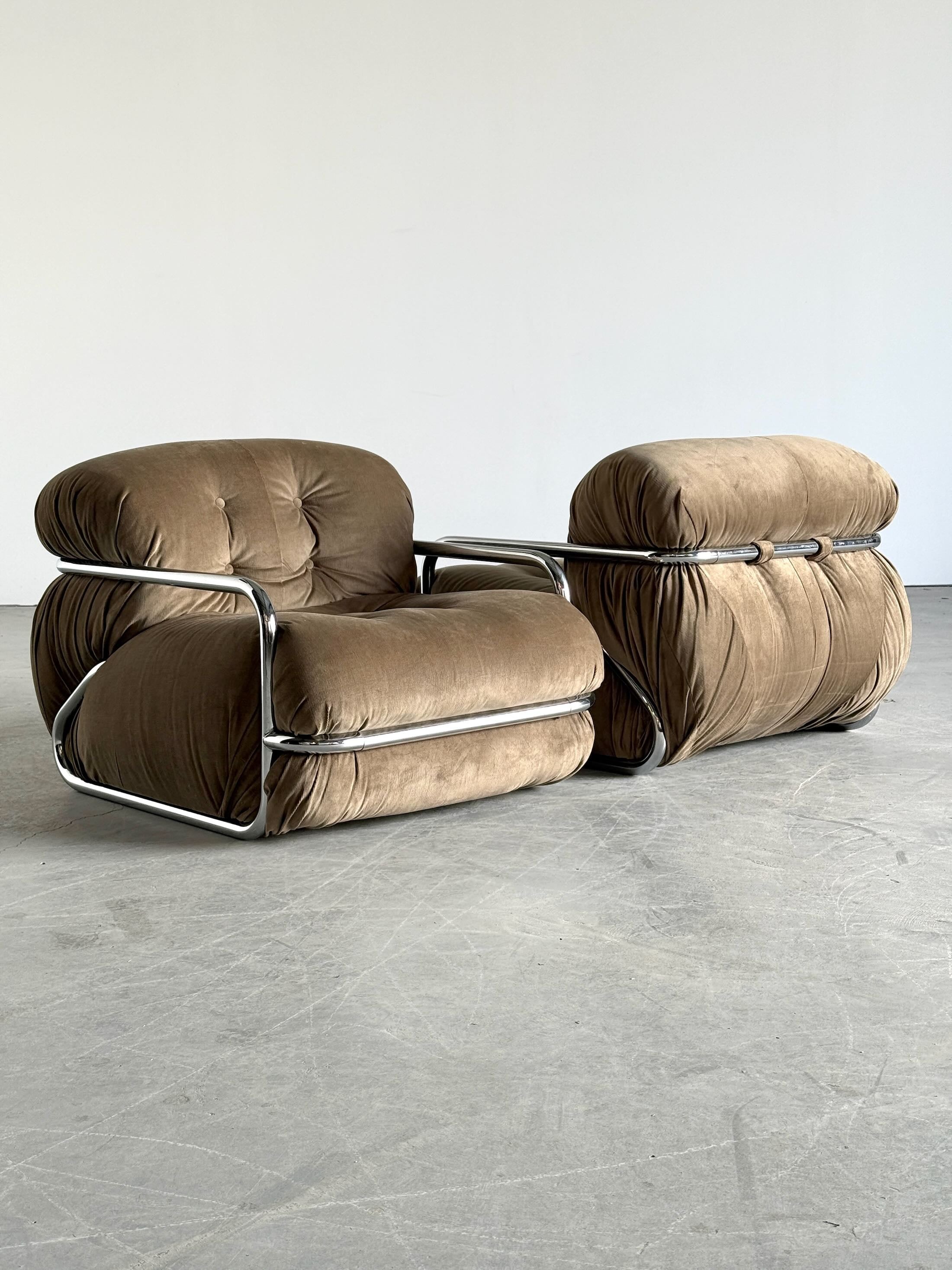 Vintage Italian Armchairs by Mario Sabot