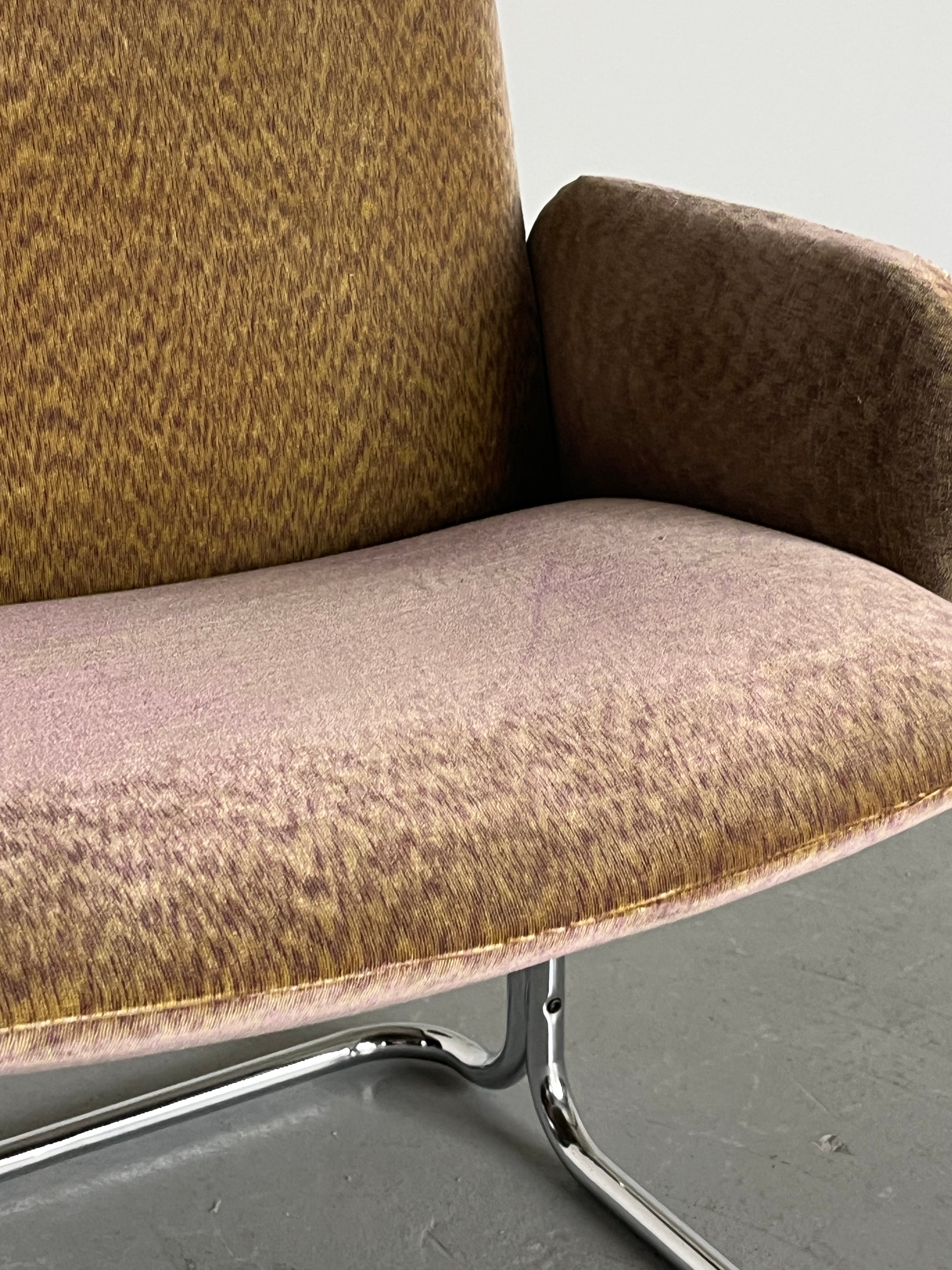 Armchair in Abstract Patterned Upholstery