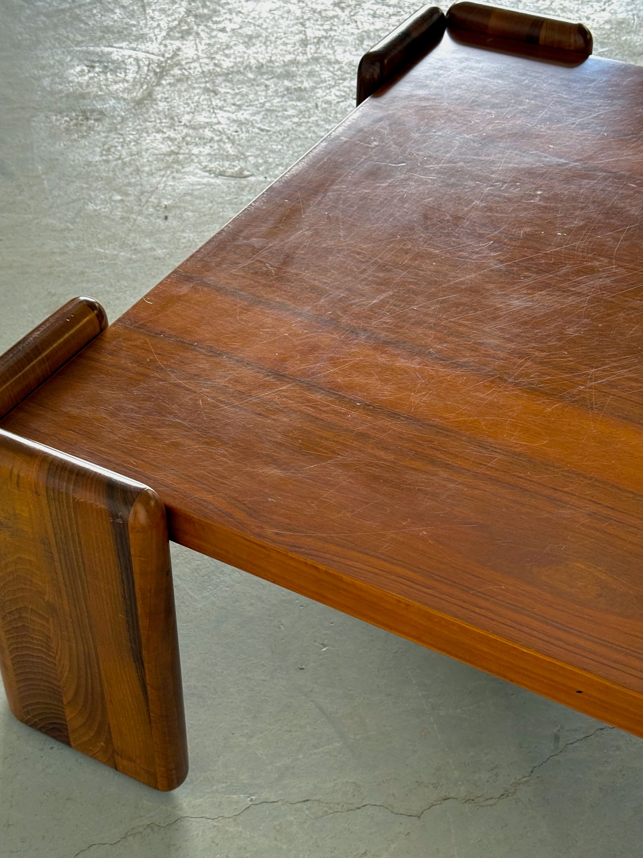 Walnut Coffee Table by Mario Marenco for Mobilgirgi