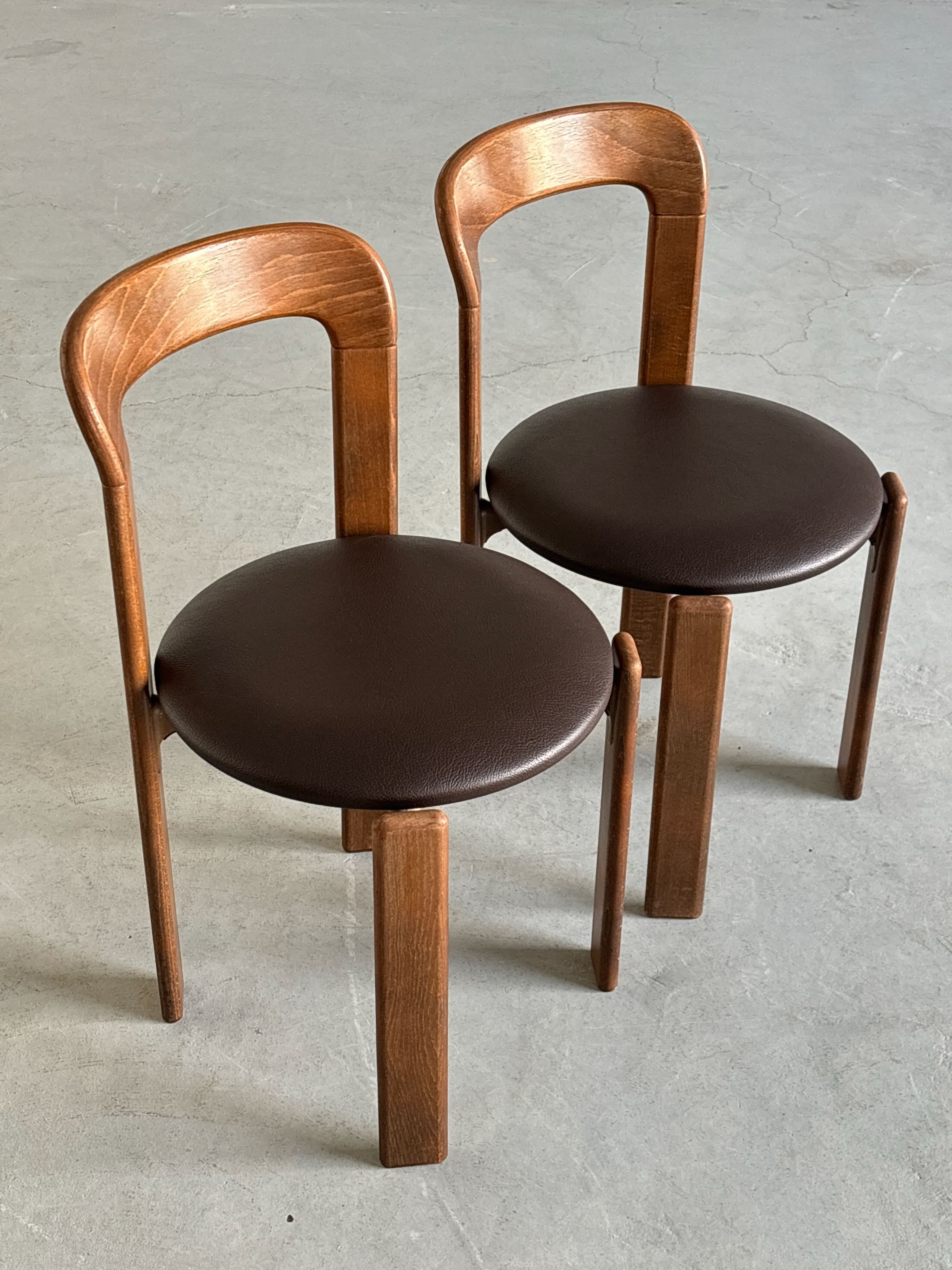 Bruno Rey Dining Chairs by Kusch & Co
