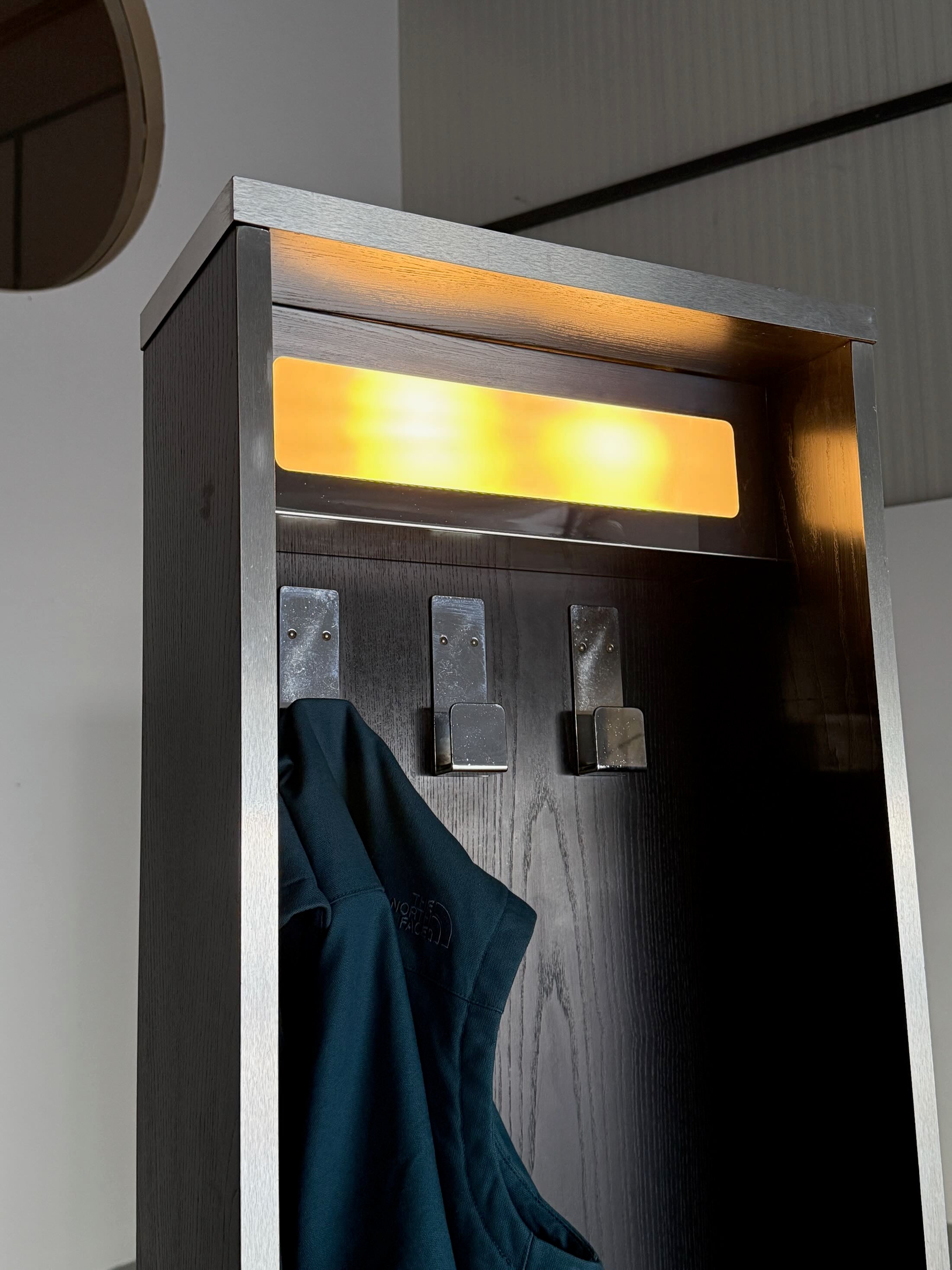 Modernist Hallway Wardrobe Unit with Lighting