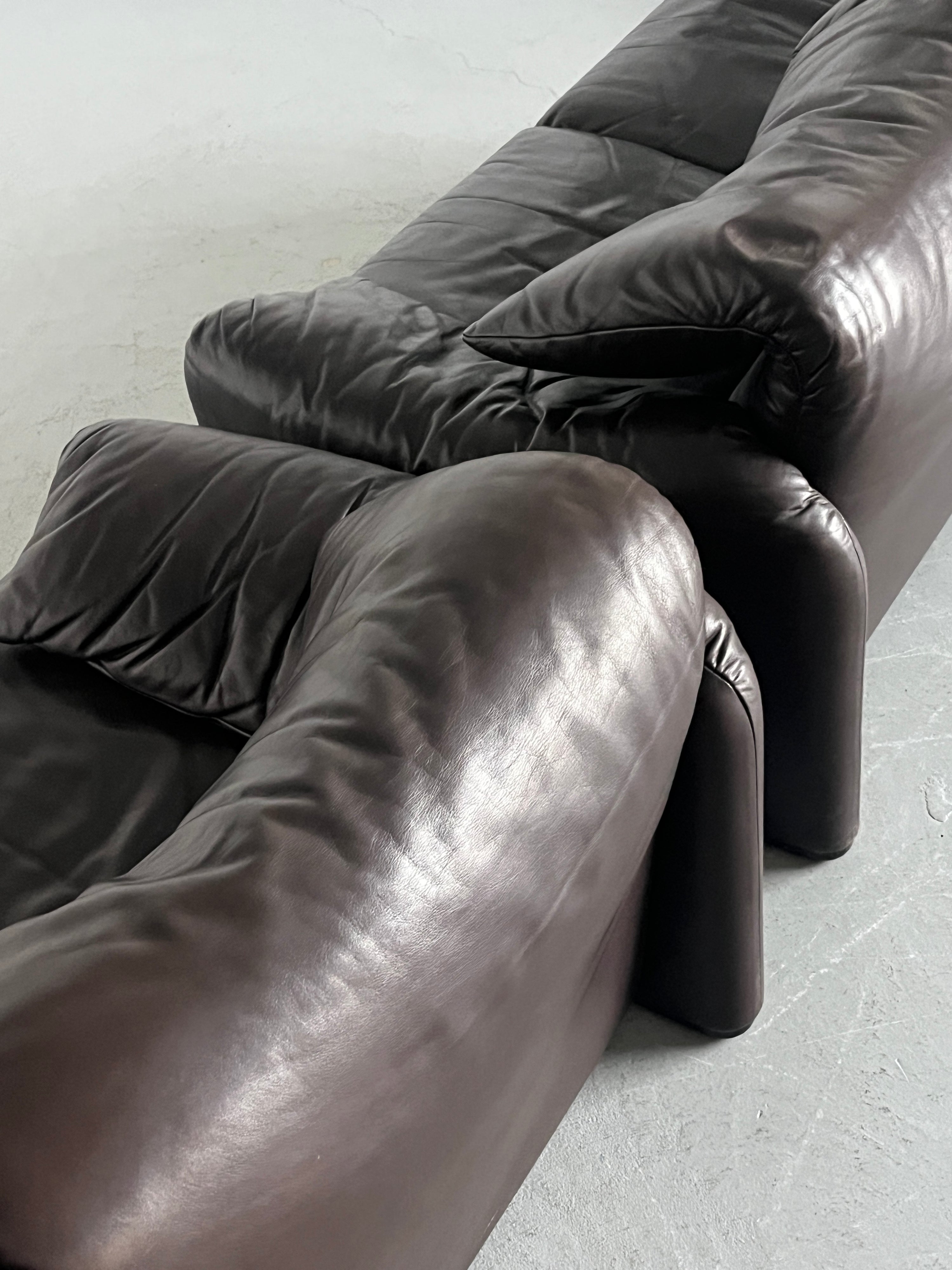 'Maralunga' Ensemble Seating Set by Vico Magistretti for Cassina