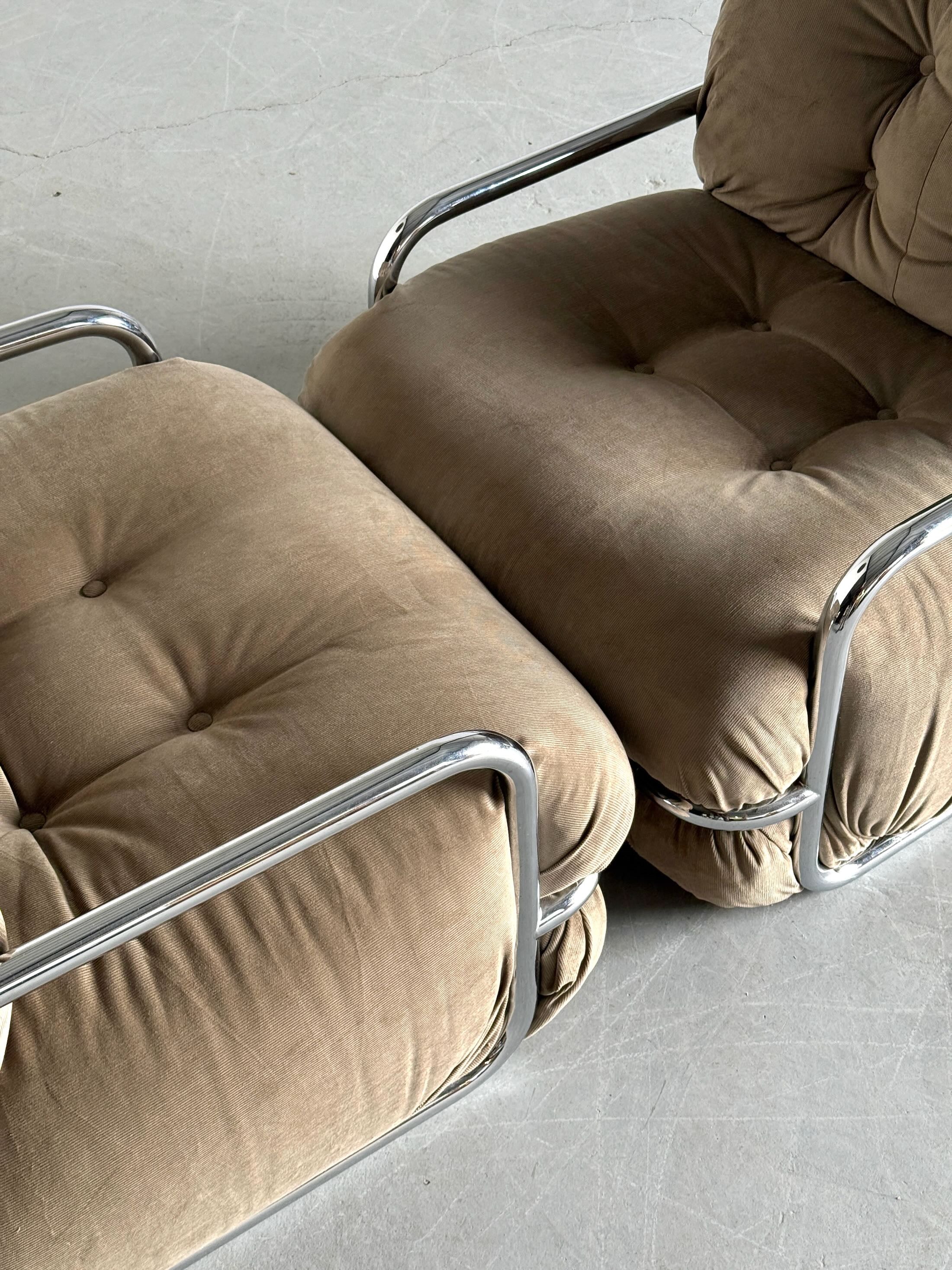 Vintage Italian Armchairs by Mario Sabot