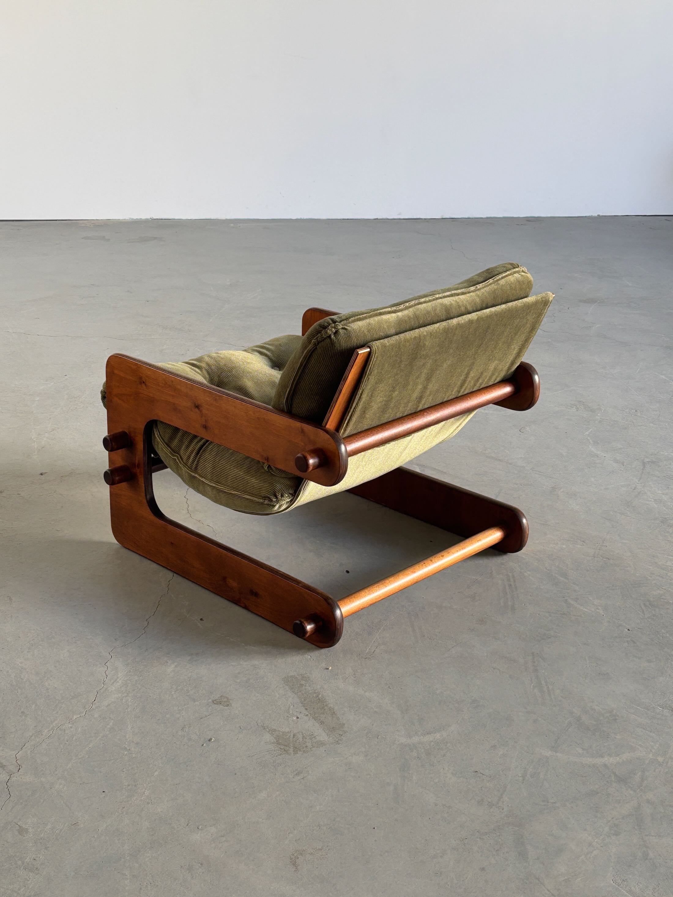 Cantilever Sling Lounge Chairs