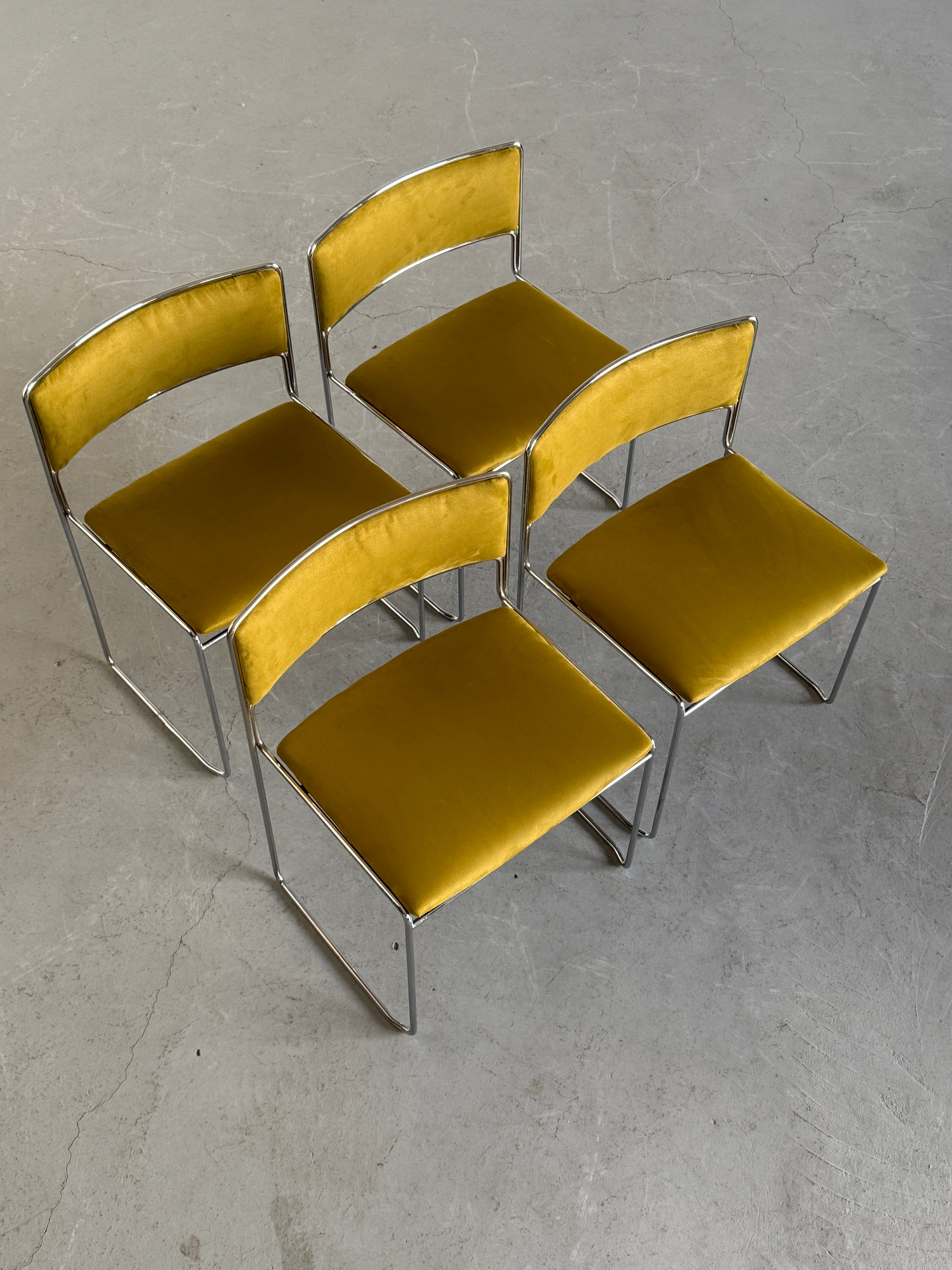 FK90 Chairs by Preben Fabricius and Jorgen Kastholm for Kill International