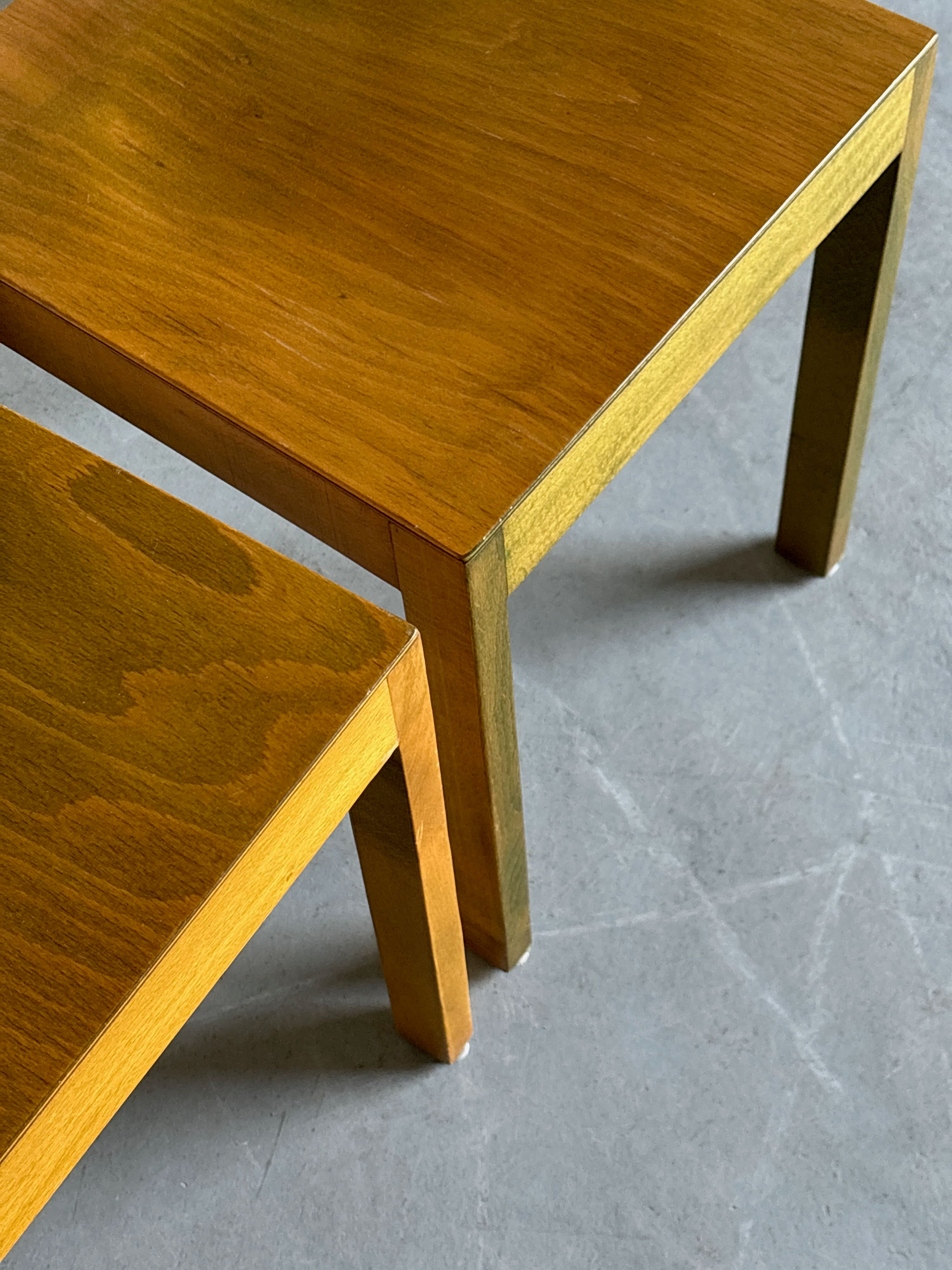 Stackable Constructivist Patinated Wooden Dining Chairs