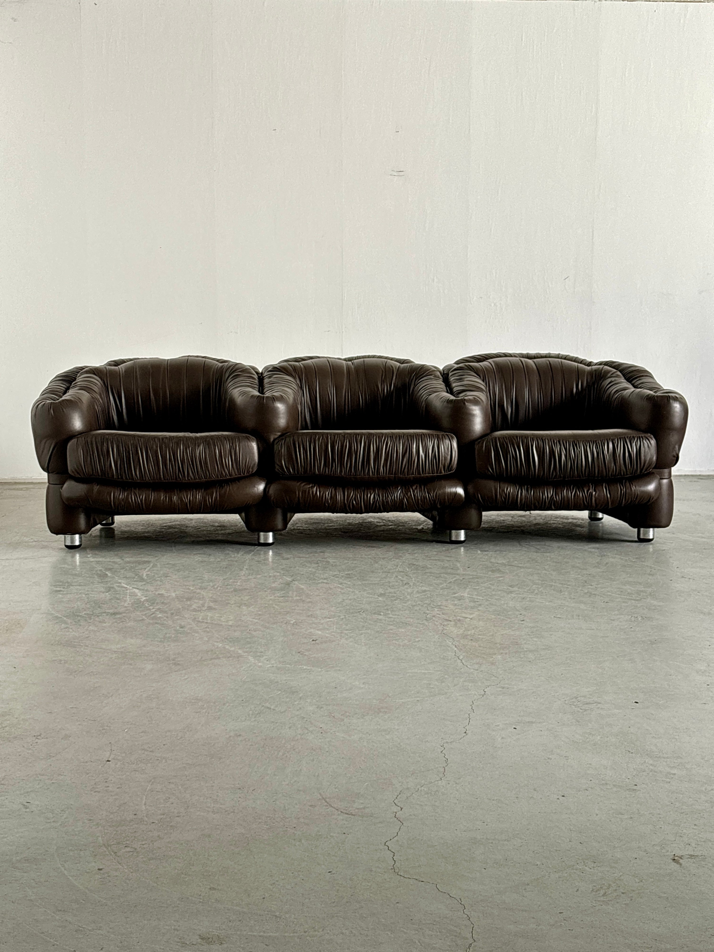Three-Seater Sofa by Axel Di Pietrobon, 1970s Italy