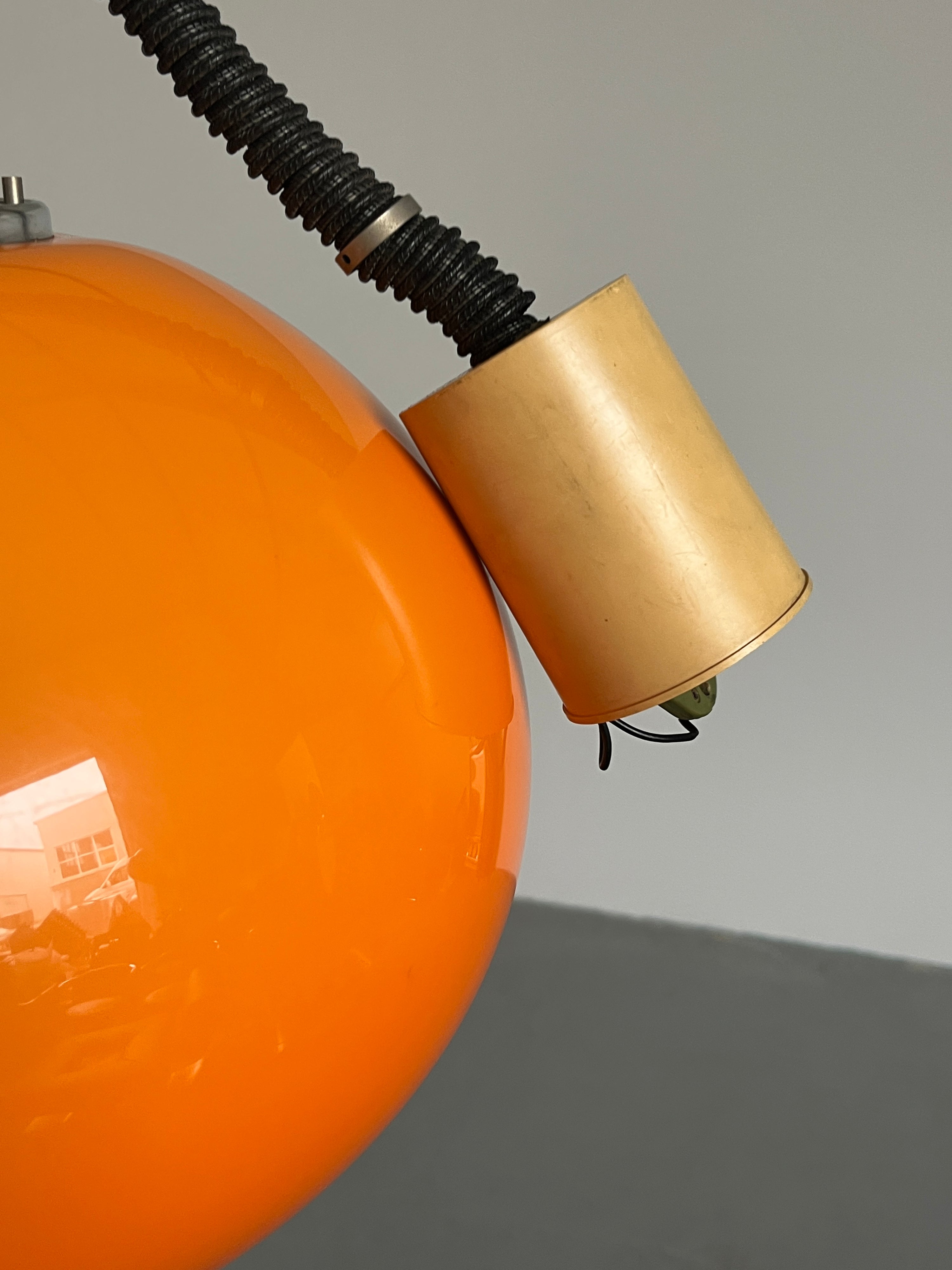 Orange ‘Burgos’ Pendant Lamp by Meblo for Harvey Guzzini