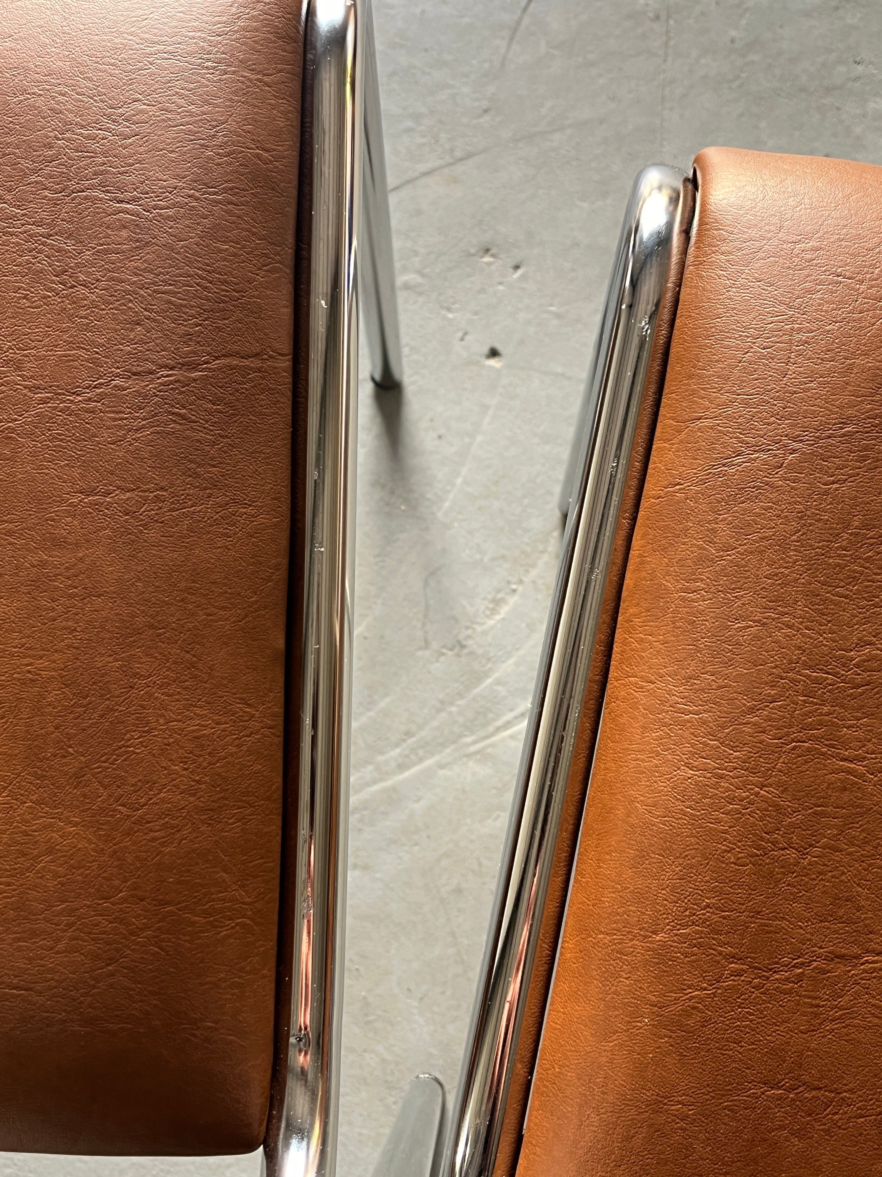 Bauhaus Design Chrome Tubular Steel Chairs