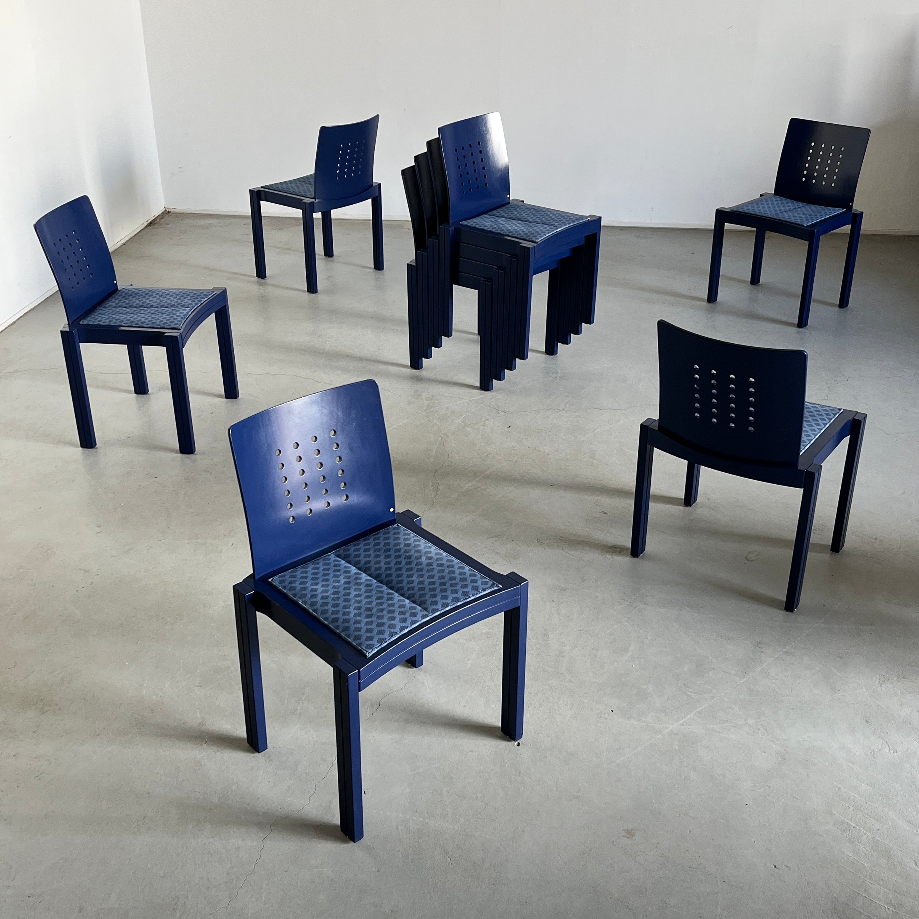 Thonet Vienna Postmodern Stackable Dining Chairs, 1990s