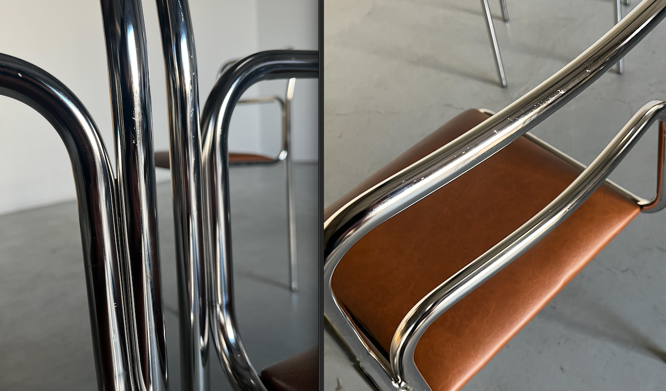 Bauhaus Design Chrome Tubular Steel Chairs