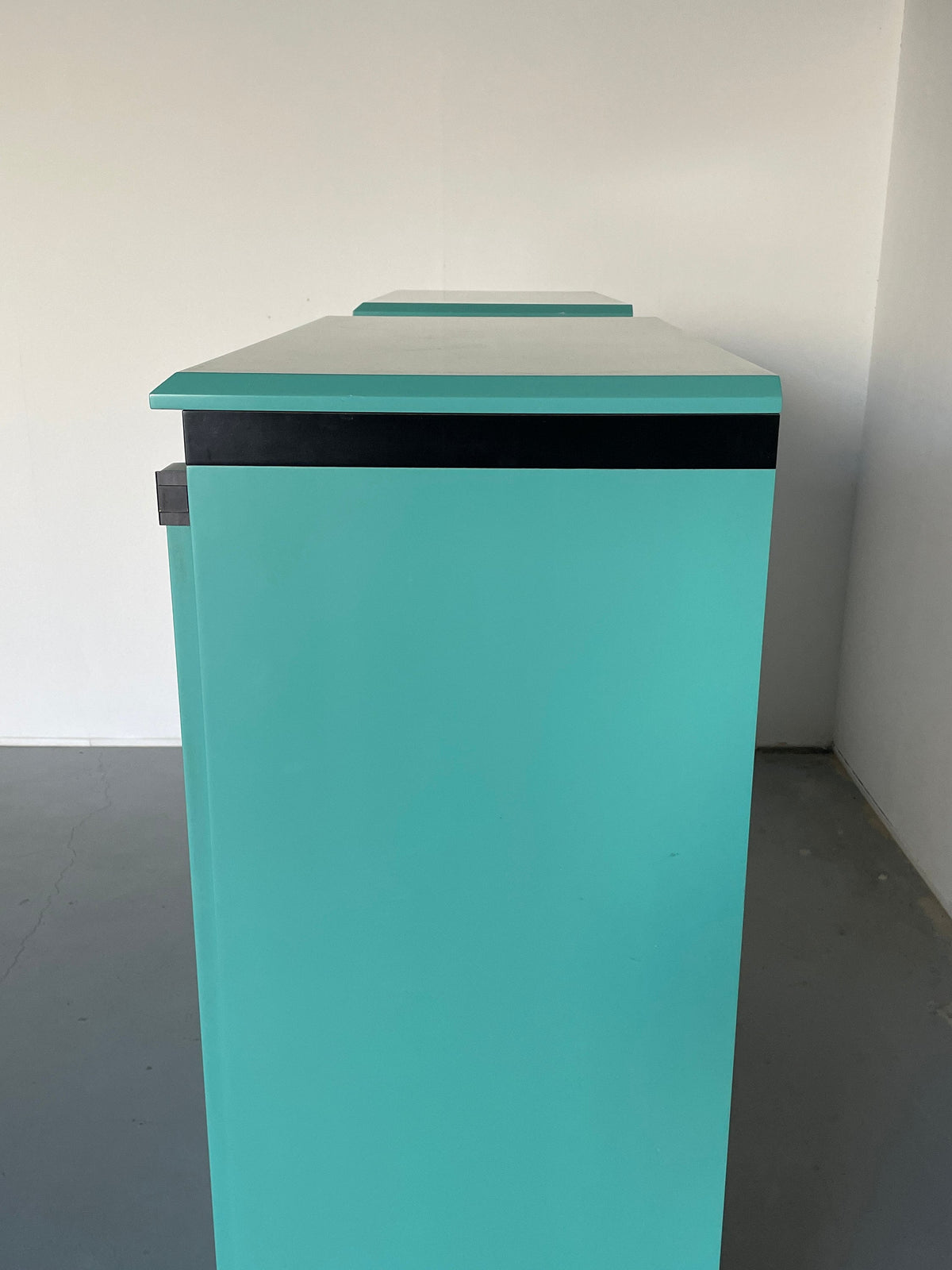 Memphis Style Mint Green Bar Cabinets by KAPO Mobelwerkstatten, 1980s Austria