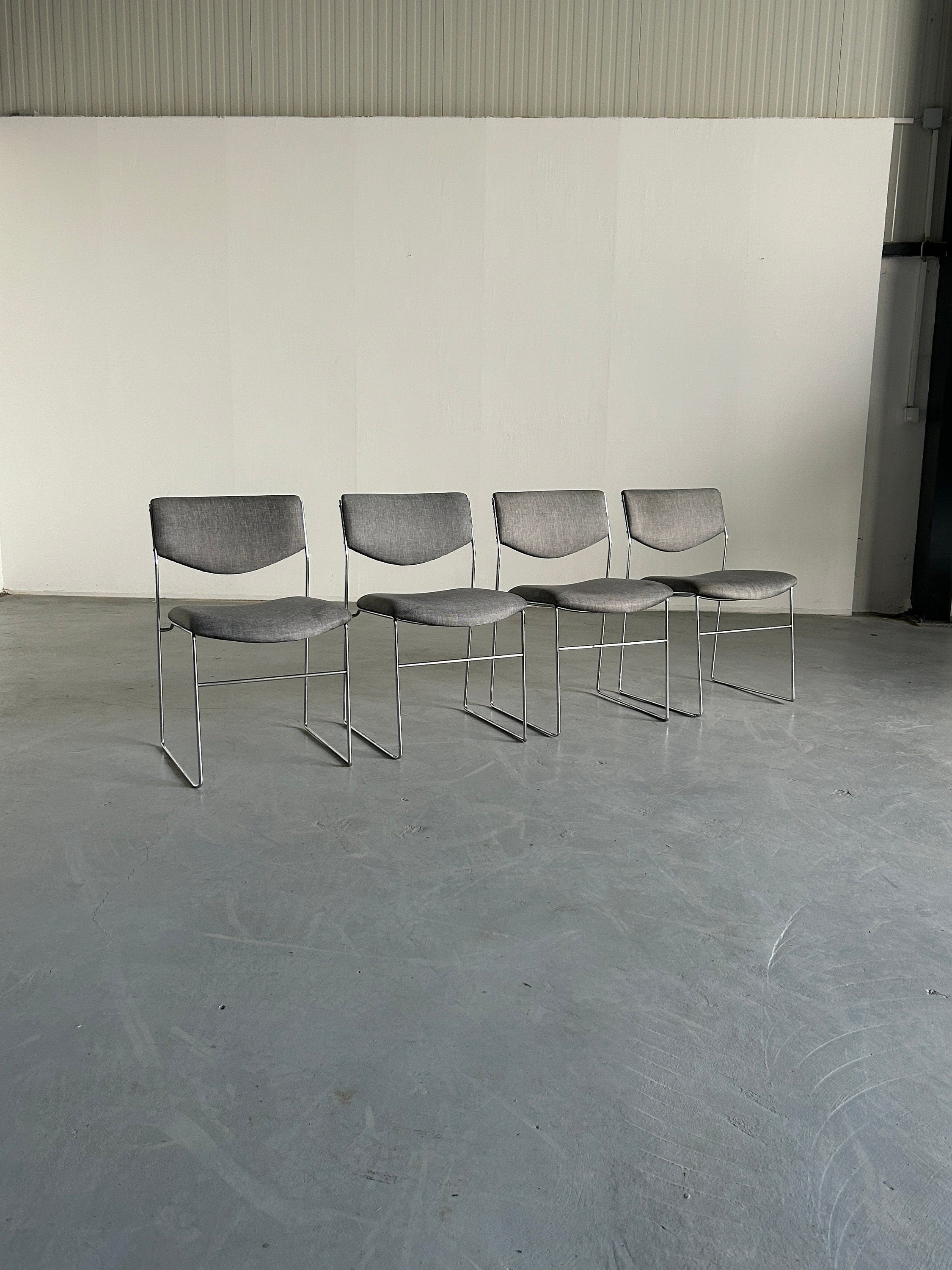 Wire Dining Chairs by Laesko Studioform International, 1980s