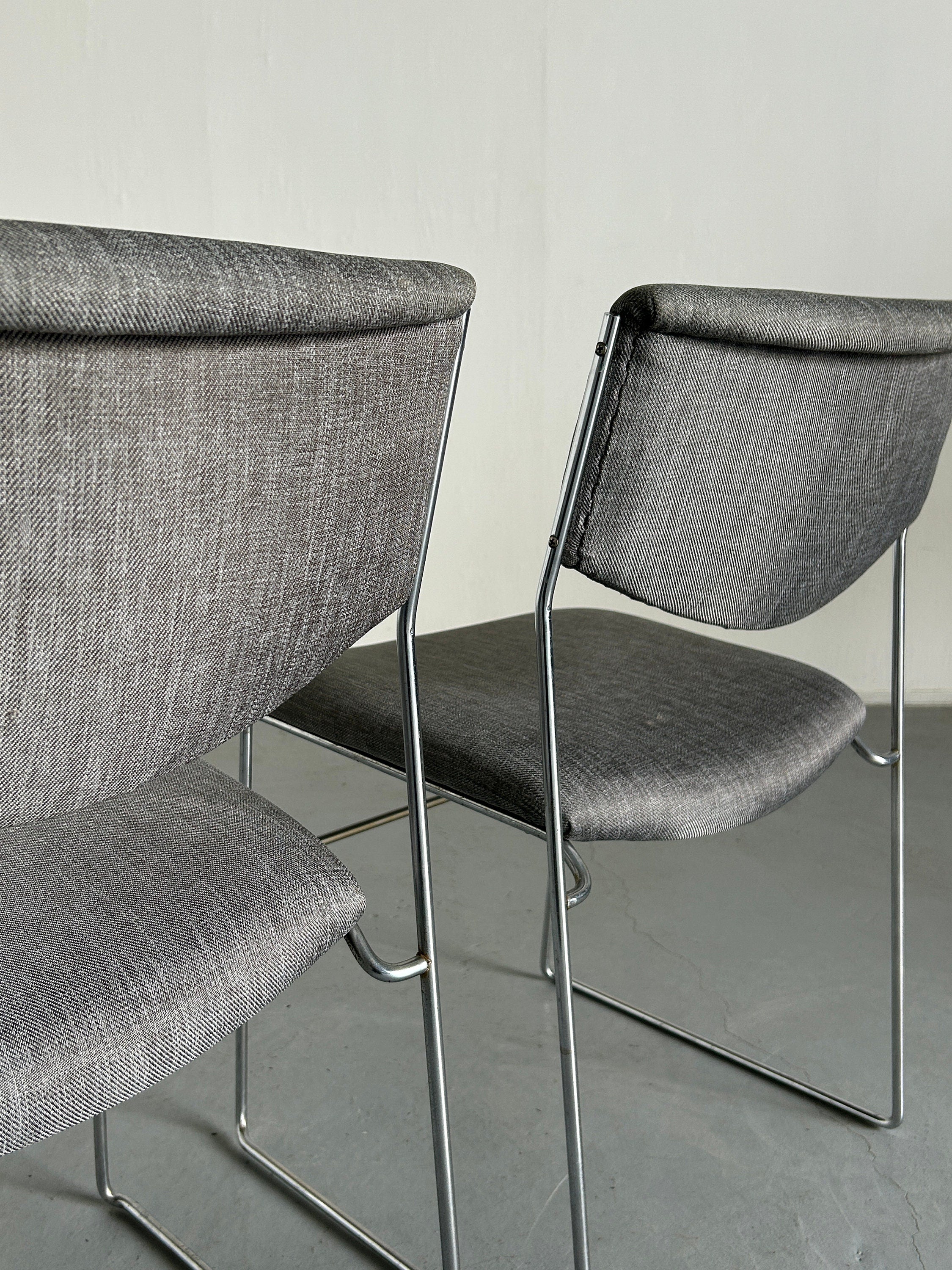 Wire Dining Chairs by Laesko Studioform International, 1980s