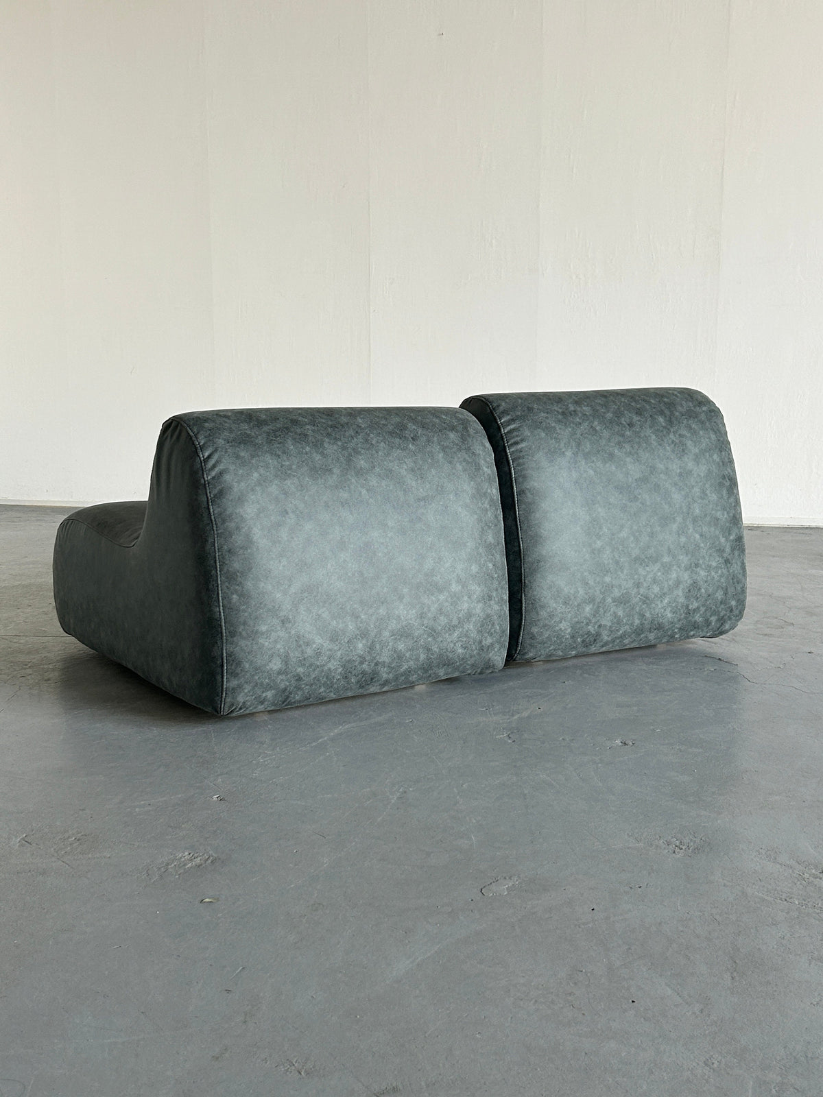 Pair of Foam Lounge Chairs or Club Chairs, 1970s