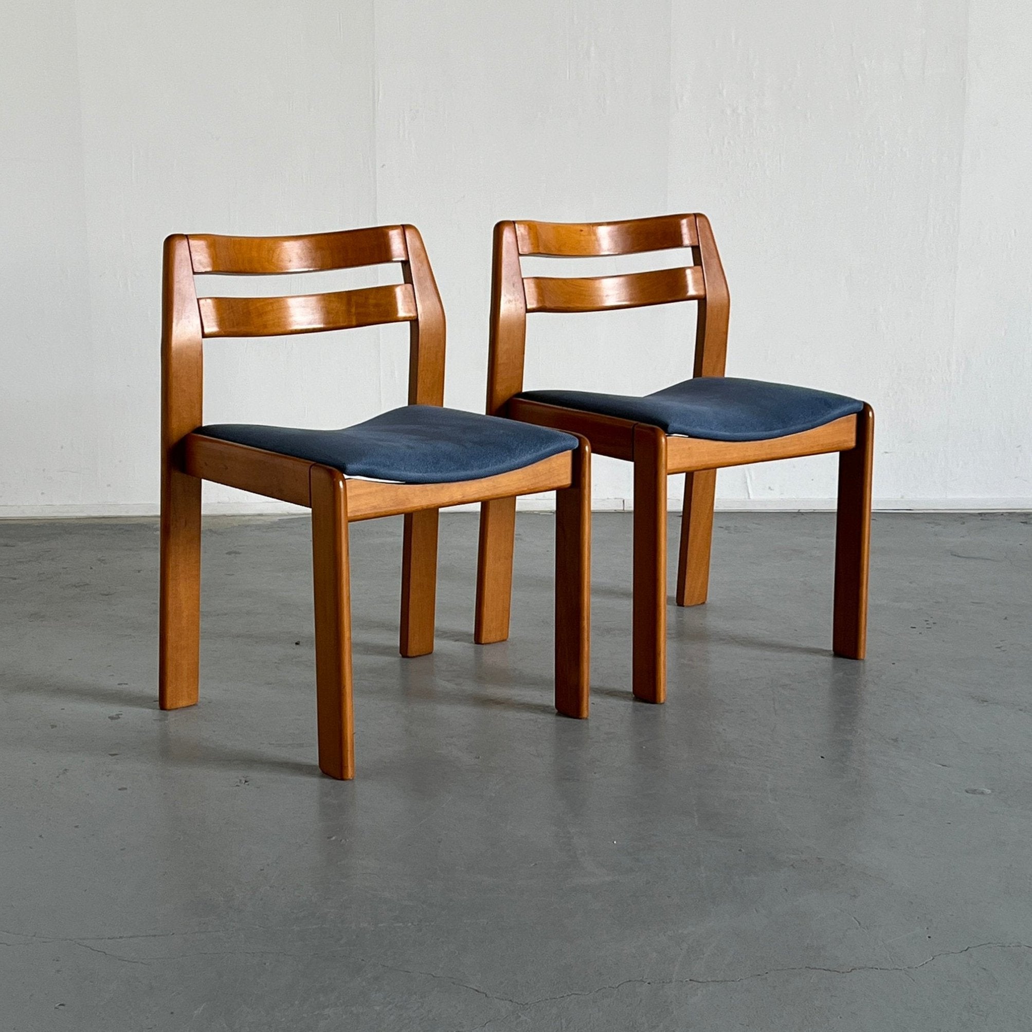 Italian Lacquered Wood Dining Chairs, 1960s