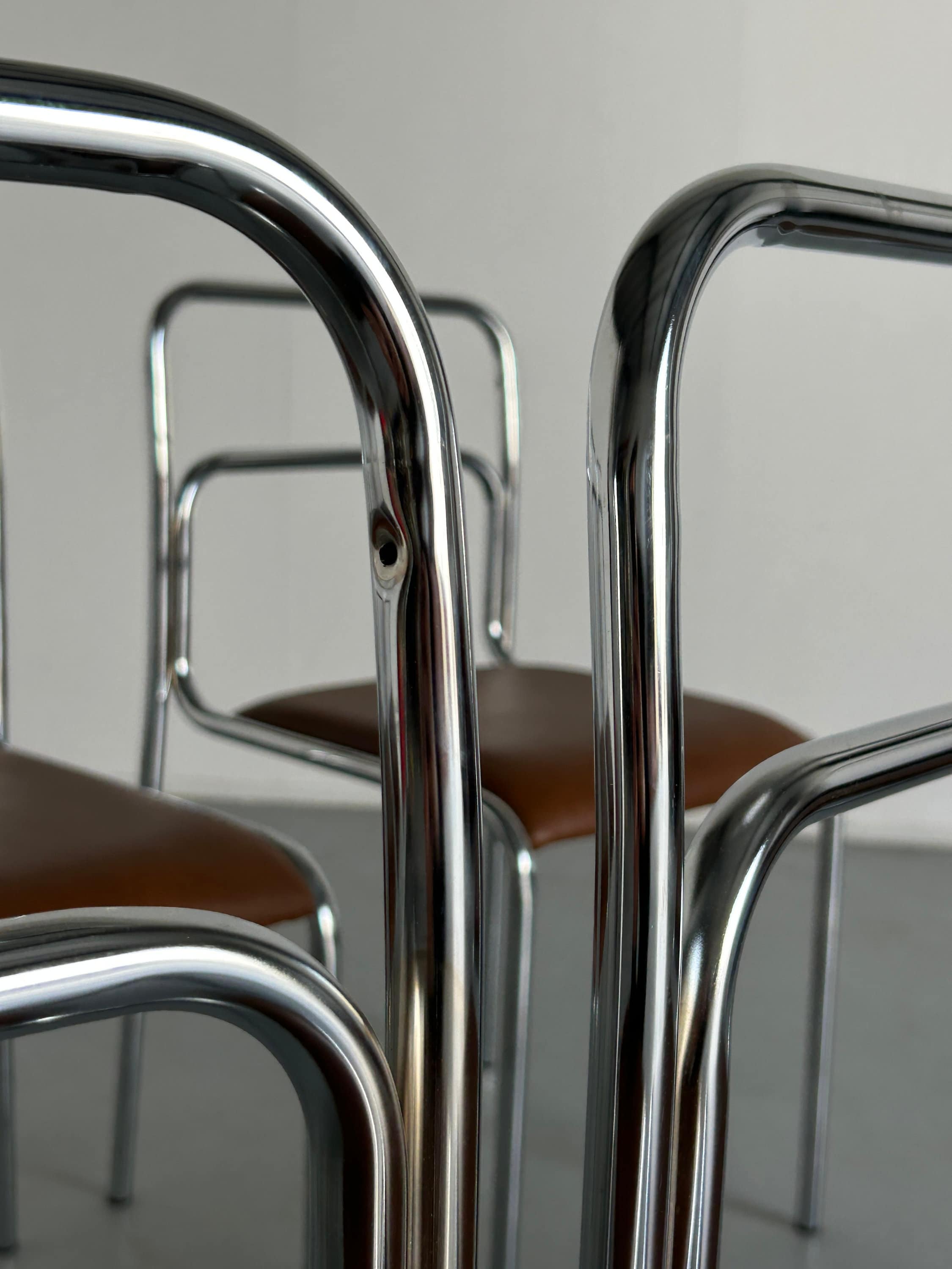 Bauhaus Design Chrome Tubular Steel Chairs