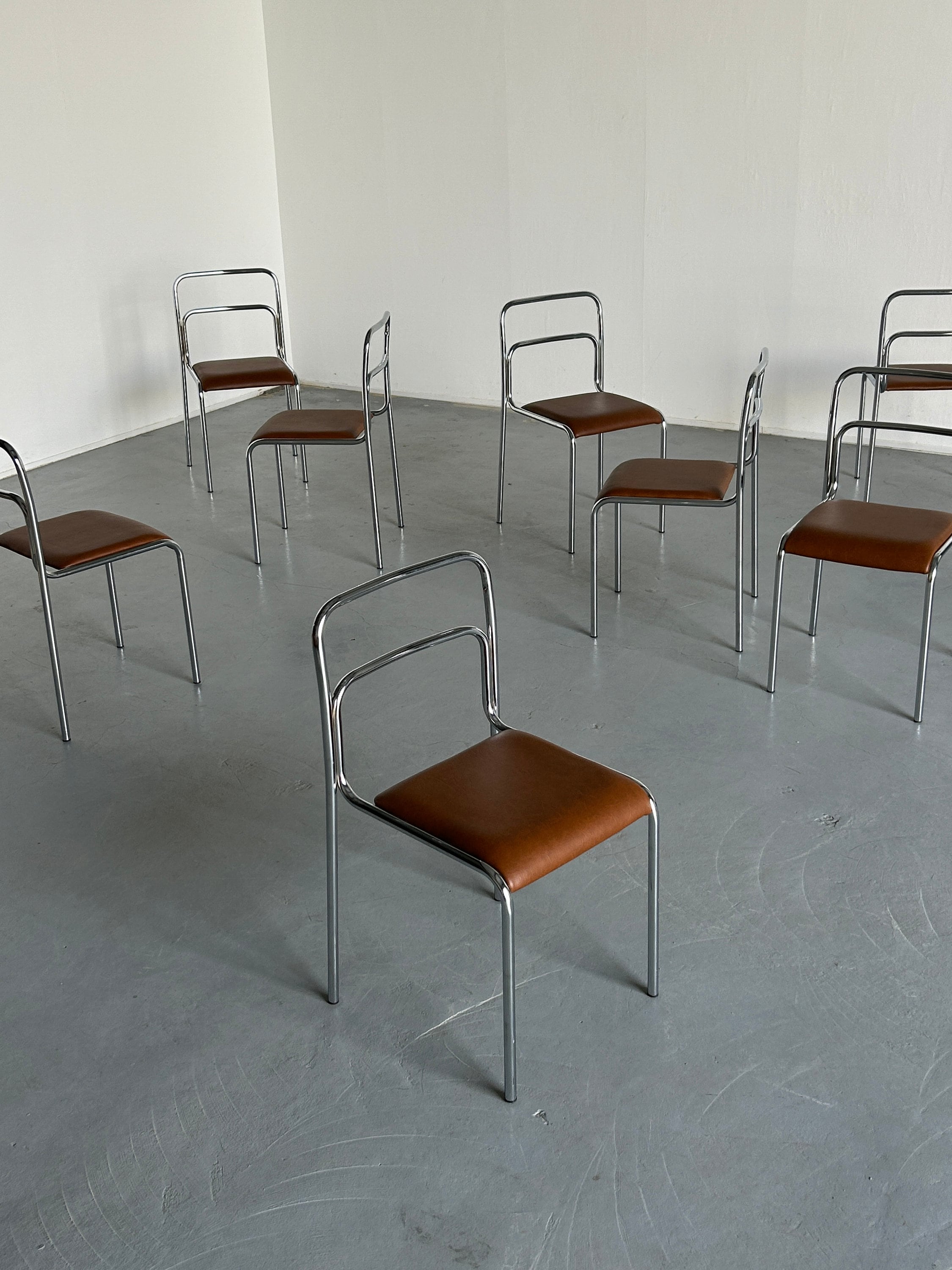 Bauhaus Design Chrome Tubular Steel Chairs