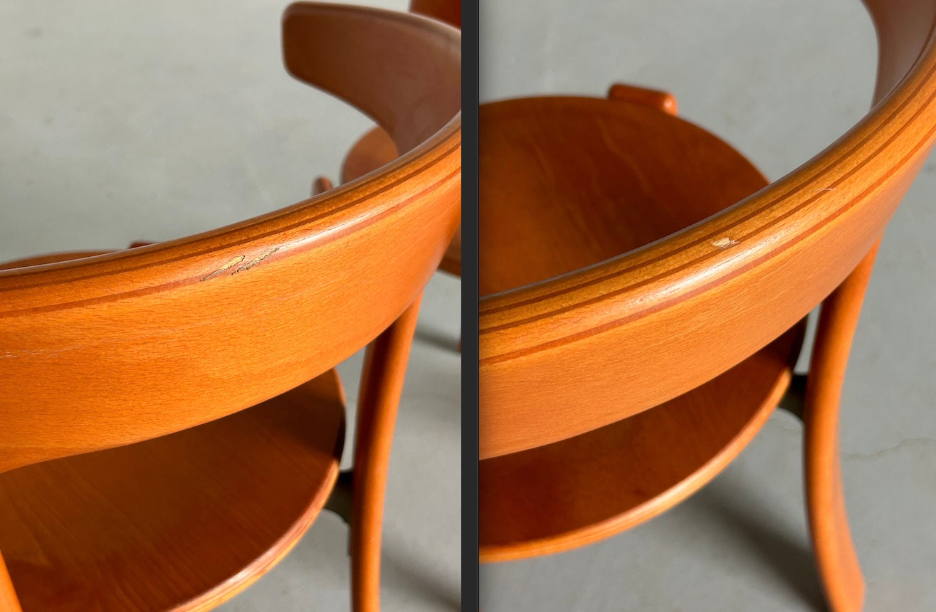 Pair of Bruno Rey Mid Century Stackable Chairs for Kusch & Co, 1990s Germany