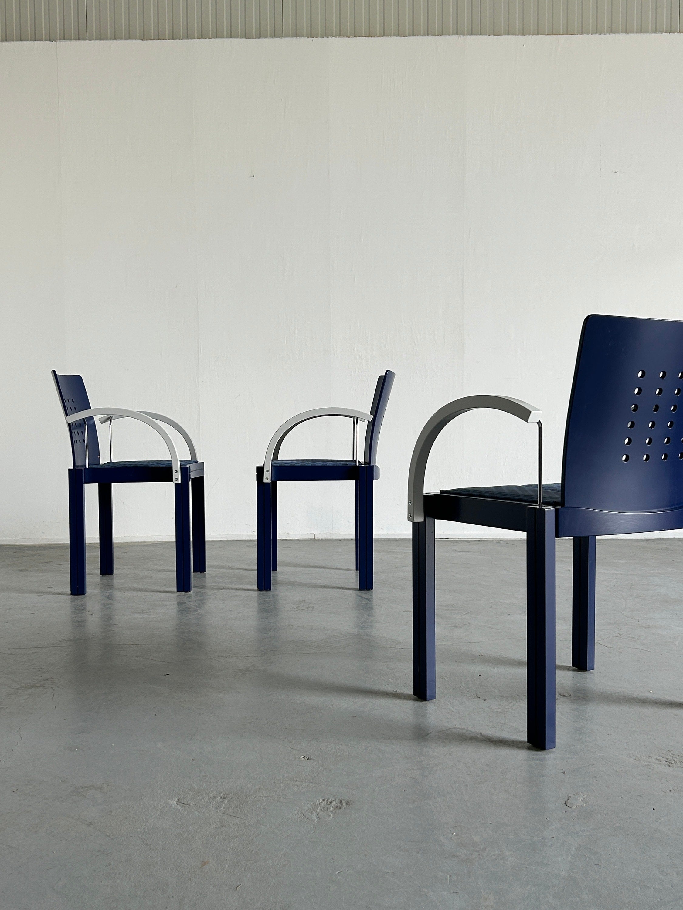 Memphis Thonet Vienna Dining Chairs, 1990s Austria