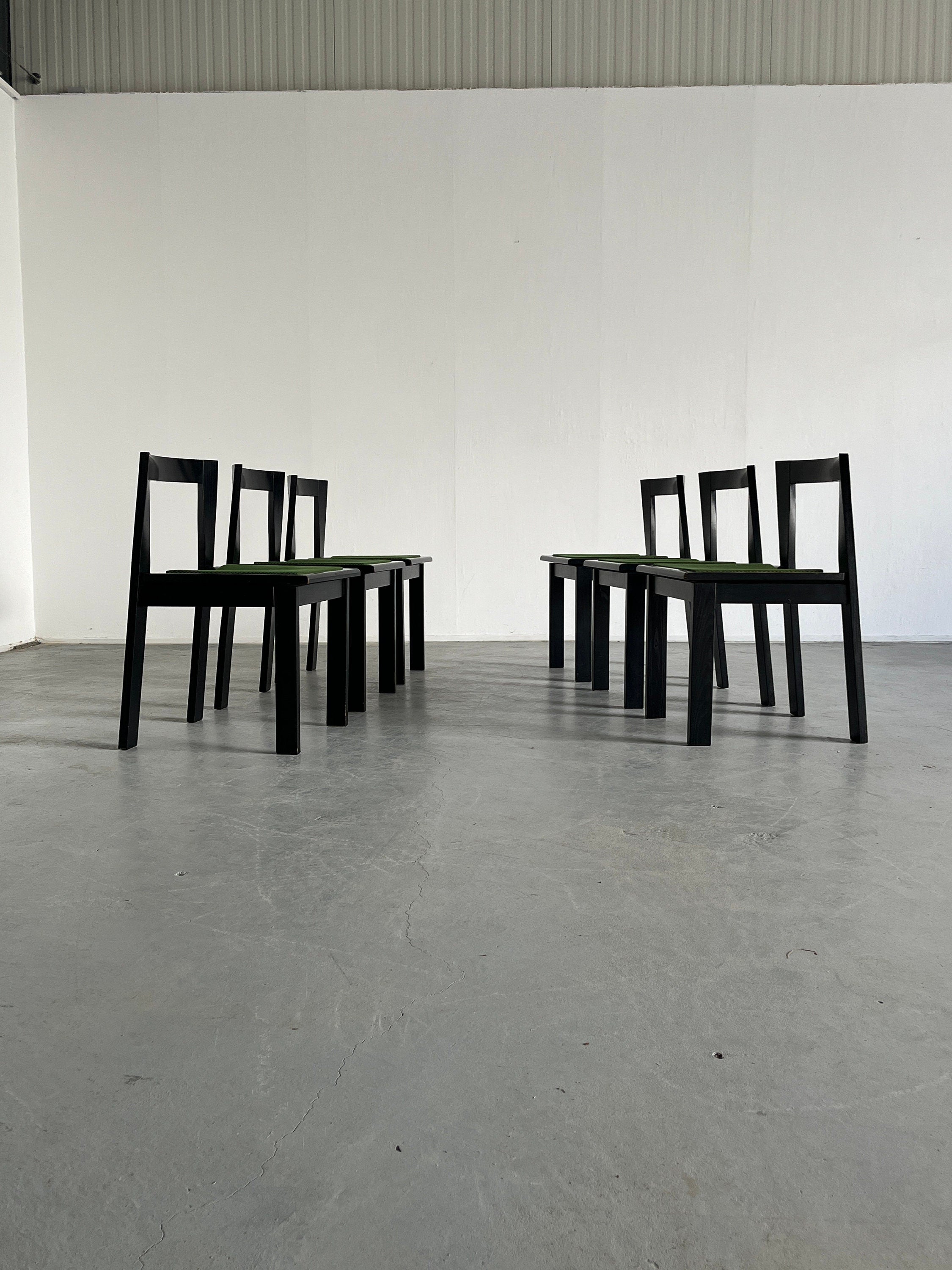 Mid-Century Modern Constructivist Chairs, 1970s Italy